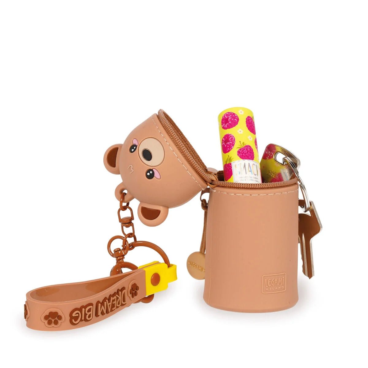 Mini Kawaii Münztasche mit Schlüsselanhänger - Teddy Legami - malmichbuntbest.com