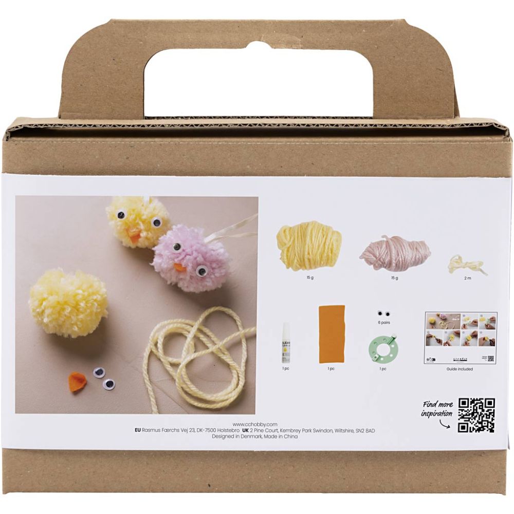 Mini Kreativ Set Pompons – Süße Küken selber basteln Creativ Company - malmichbuntbest.com