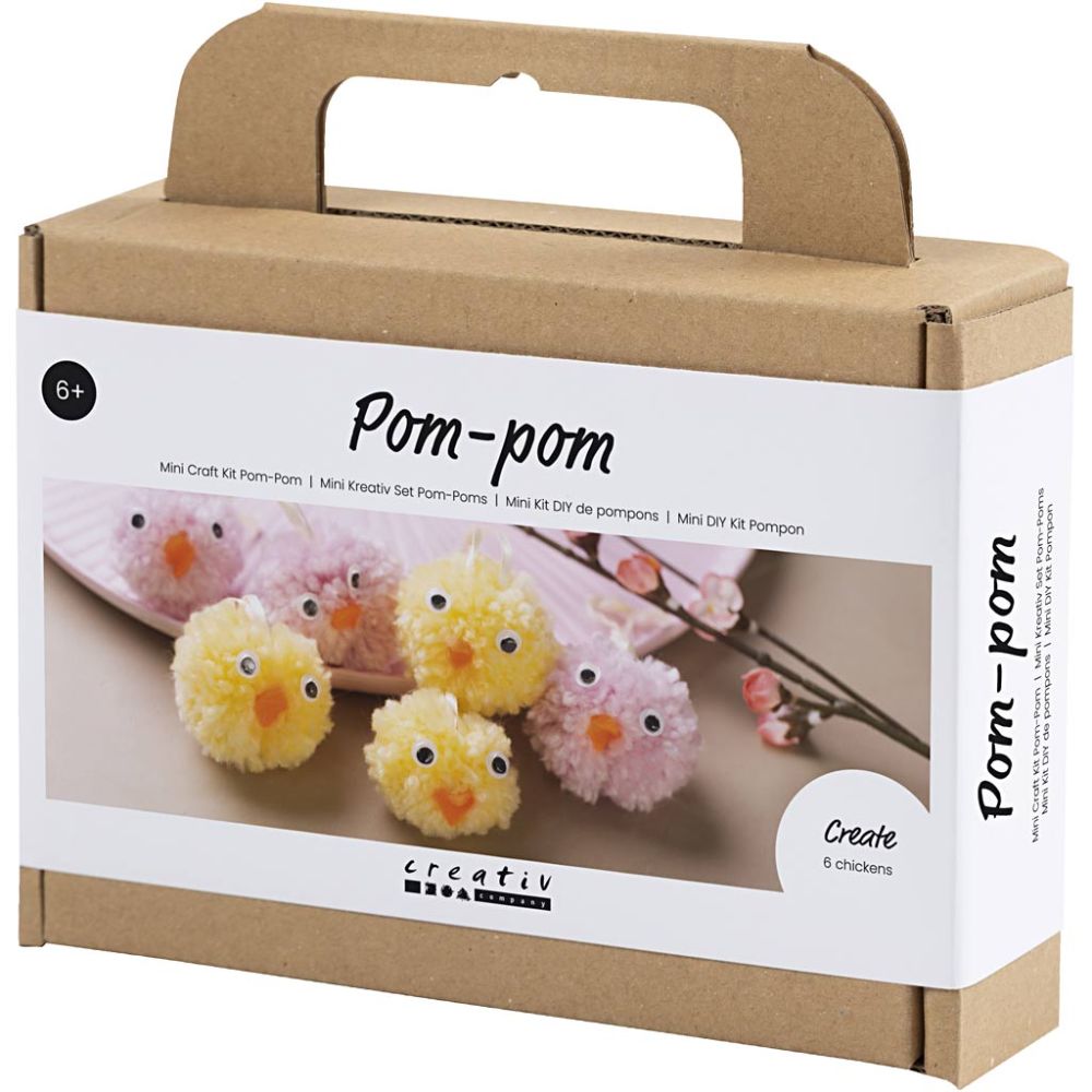 Mini Kreativ Set Pompons – Süße Küken selber basteln Creativ Company - malmichbuntbest.com