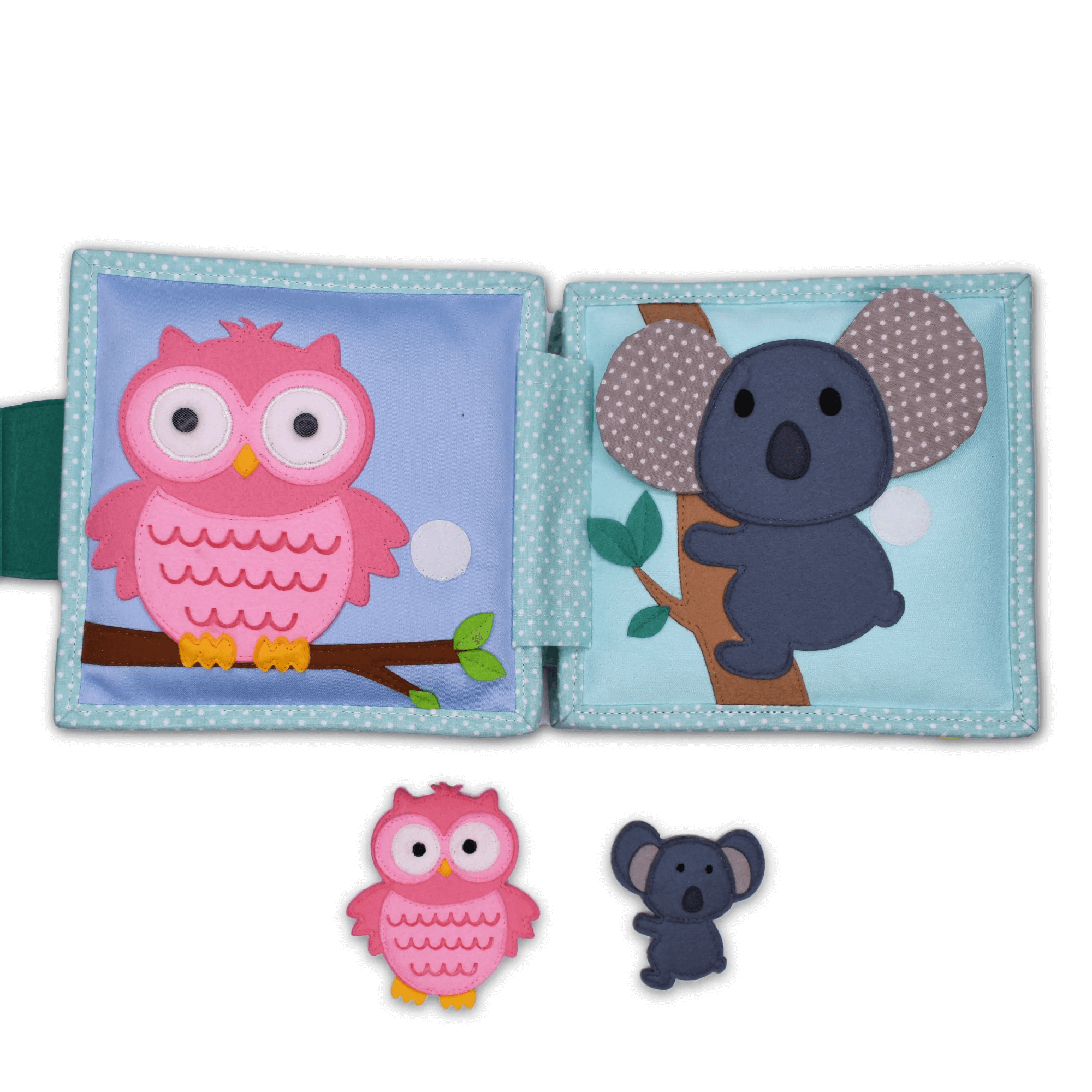 Mini Quiet Book "Jolly Jungle" (ab 18 Monaten) Jolly Designs - malmichbuntbest.com