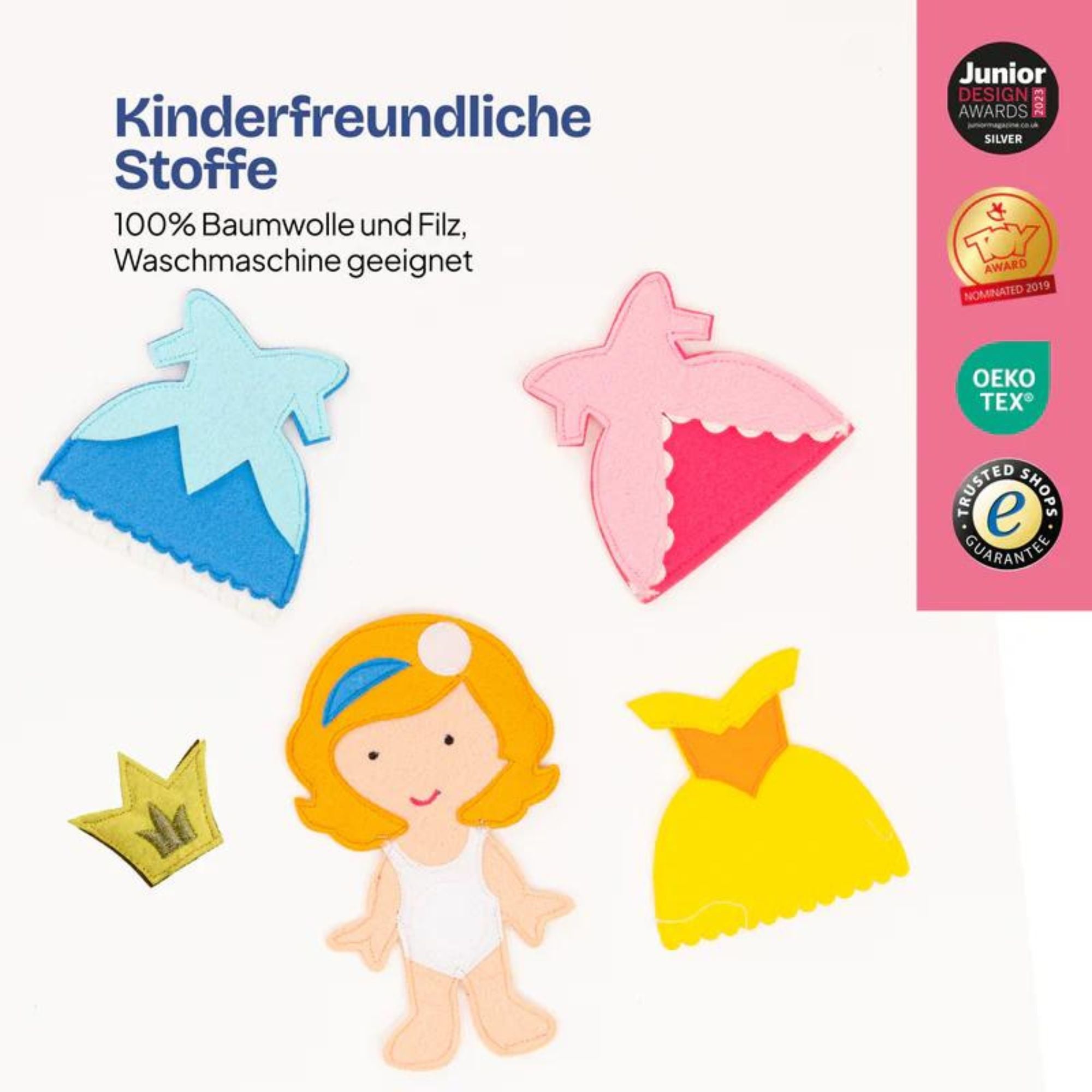 Mini Quiet Book "Kleine Prinzessin" Jolly Designs - malmichbuntbest.com