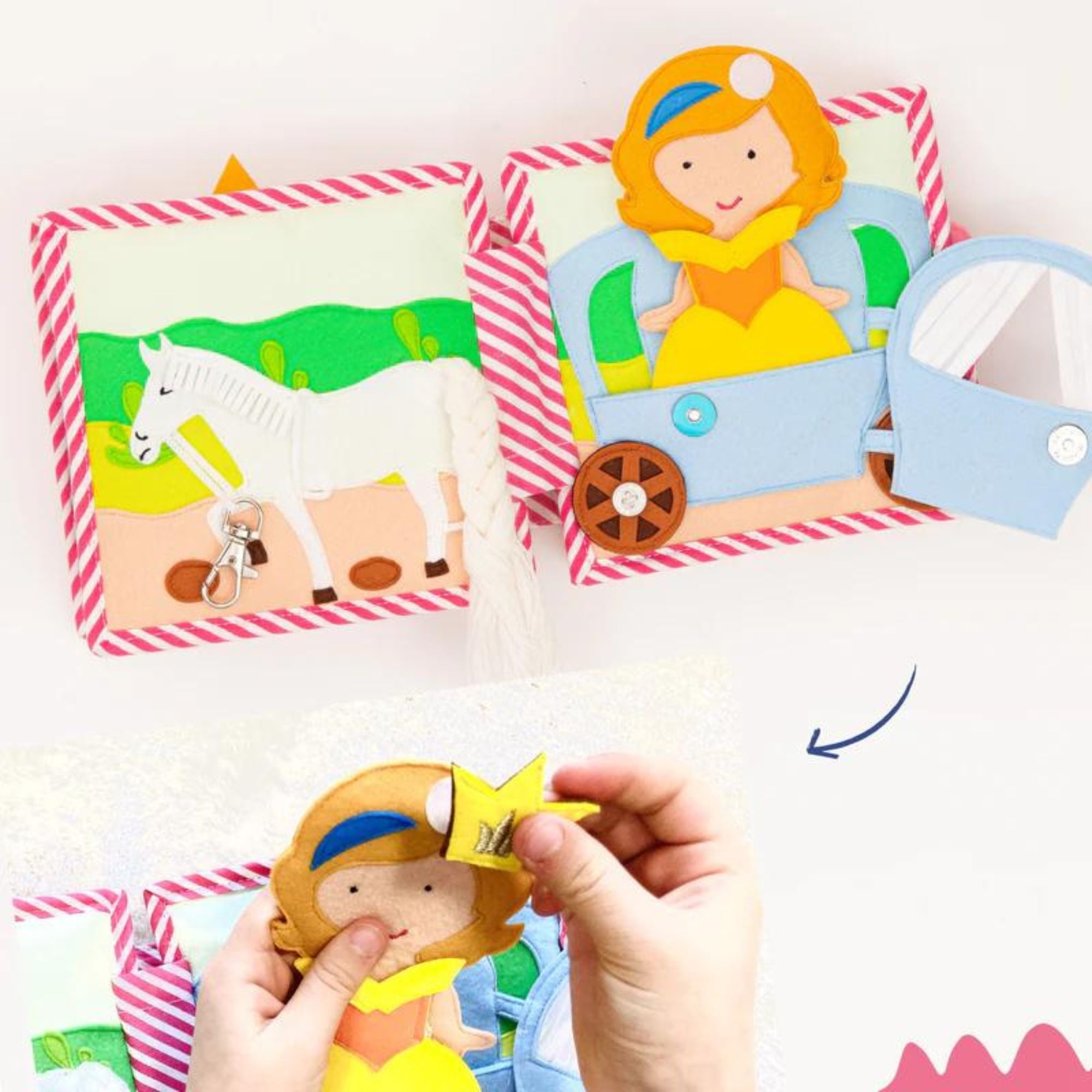 Mini Quiet Book "Kleine Prinzessin" Jolly Designs - malmichbuntbest.com