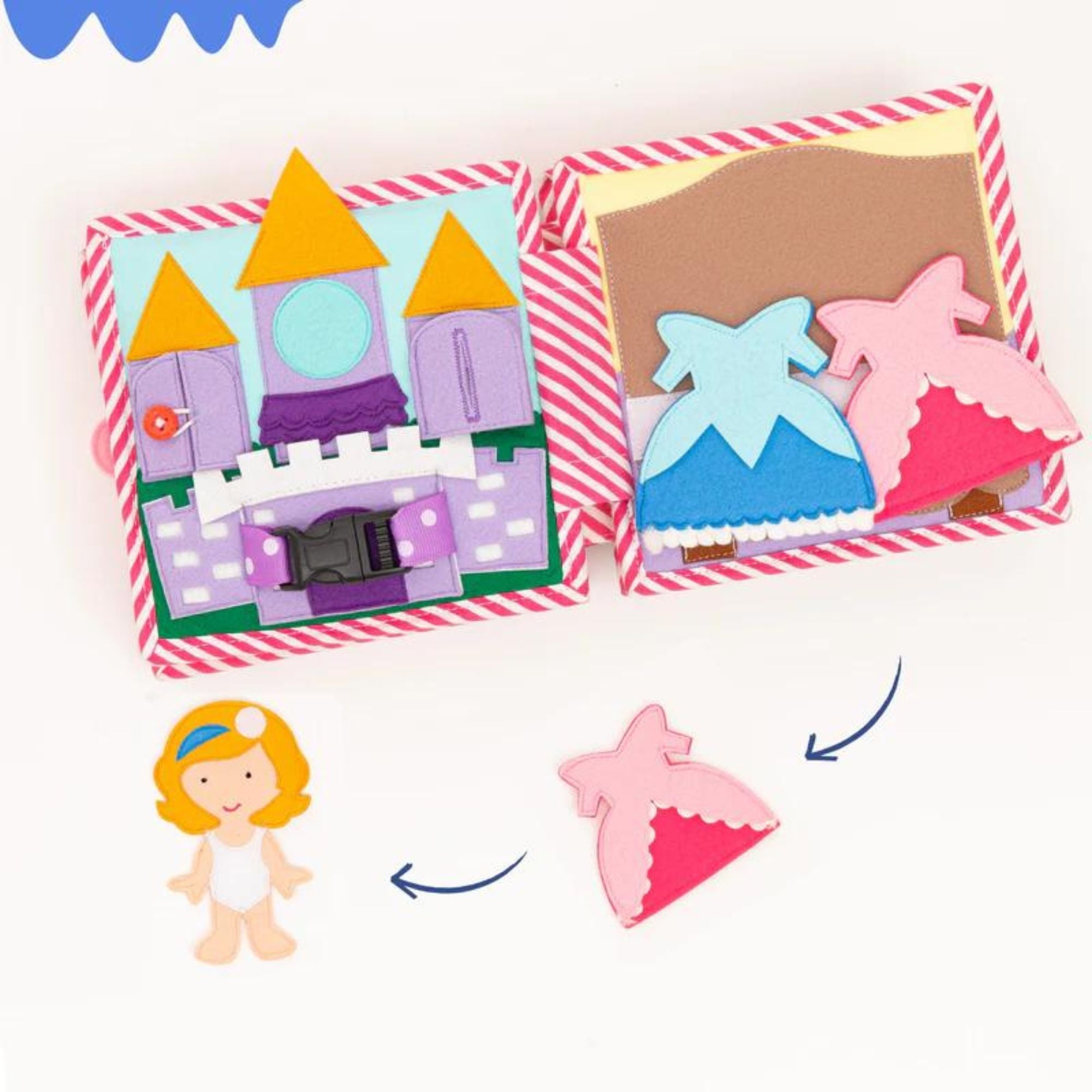 Mini Quiet Book "Kleine Prinzessin" Jolly Designs - malmichbuntbest.com