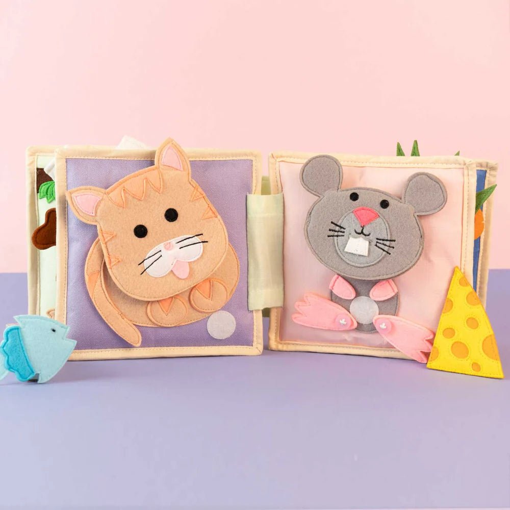 Mini Quiet Book "Tierfreunde" (ab 4 Monaten) Jolly Designs - malmichbuntbest.com