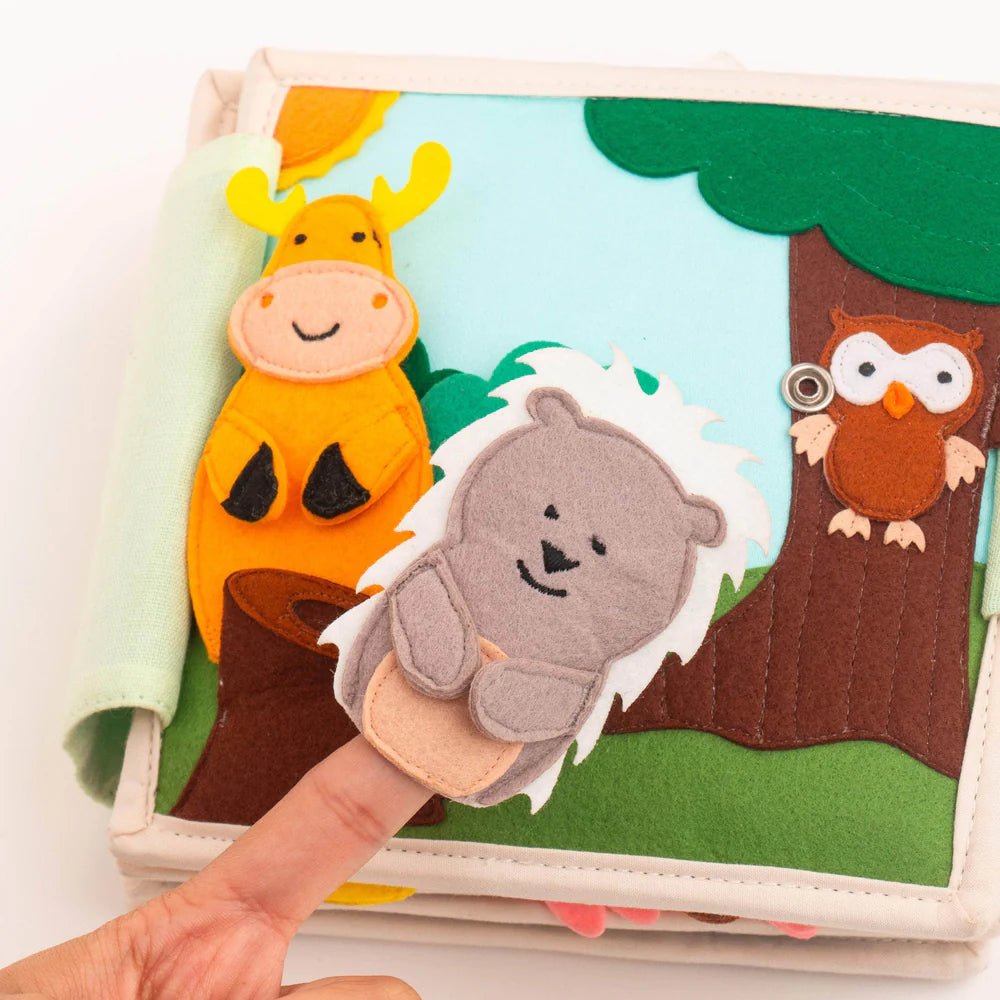 Mini Quiet Book "Tierfreunde" (ab 4 Monaten) Jolly Designs - malmichbuntbest.com