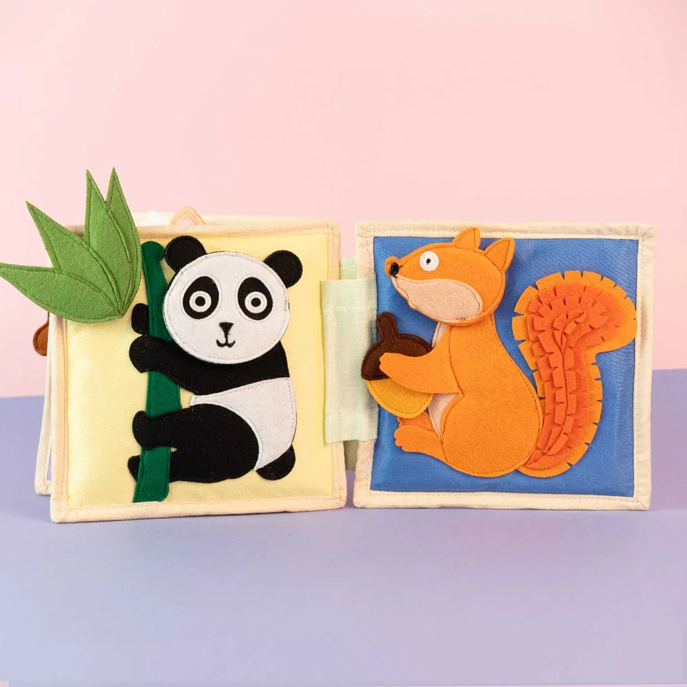 Mini Quiet Book "Tierfreunde" (ab 4 Monaten) Jolly Designs - malmichbuntbest.com