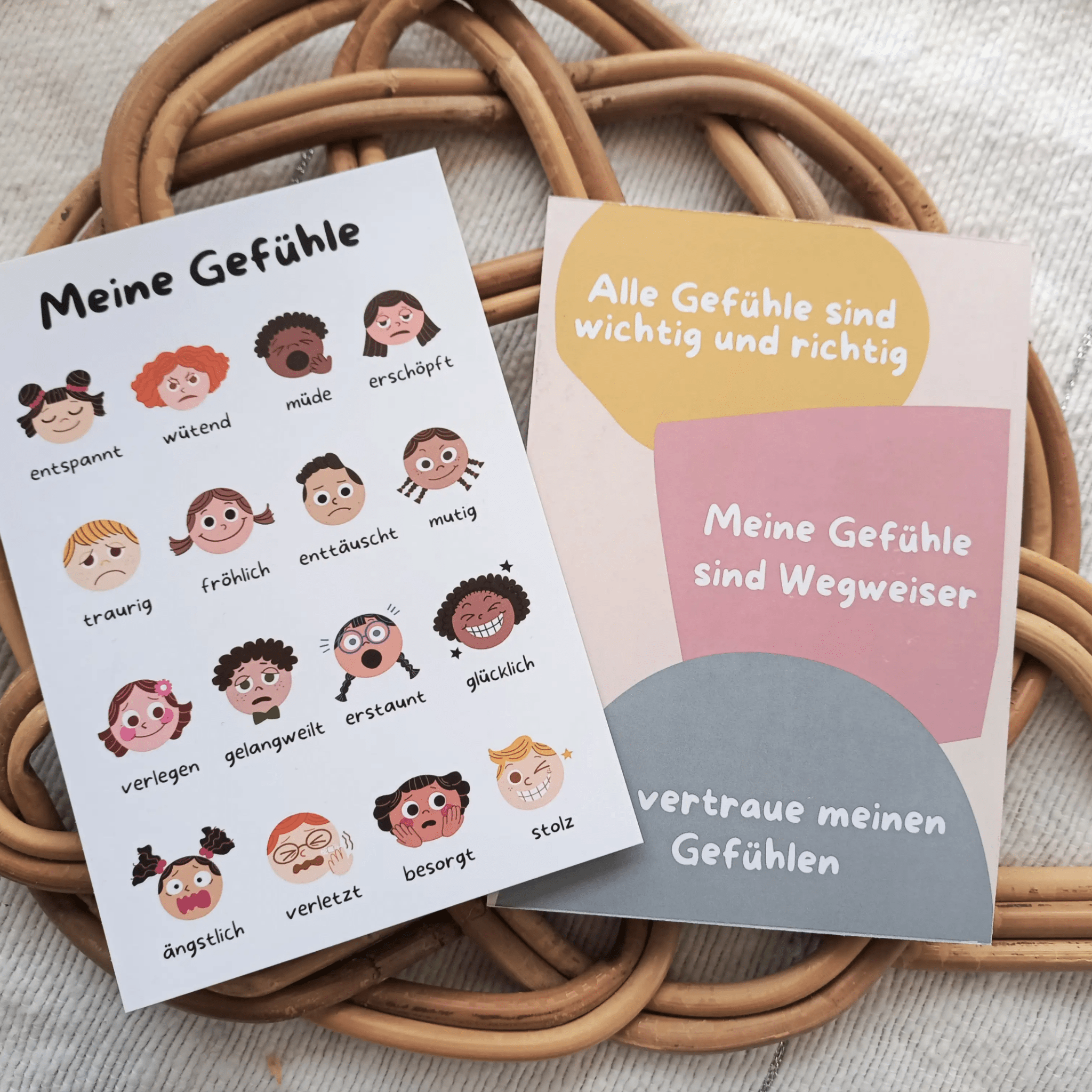 Modern Kids Art - Meine Gefühlskarten Set für Kinder Modern Kids Art - malmichbuntbest.com