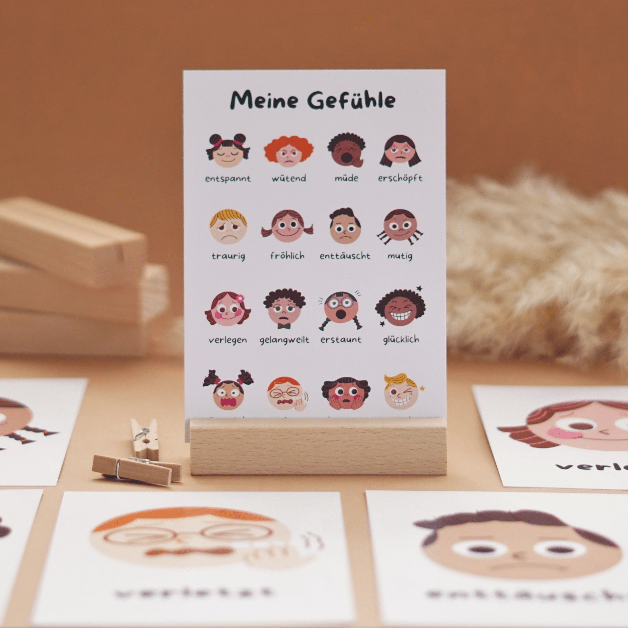 Modern Kids Art - Meine Gefühlskarten Set für Kinder Modern Kids Art - malmichbuntbest.com