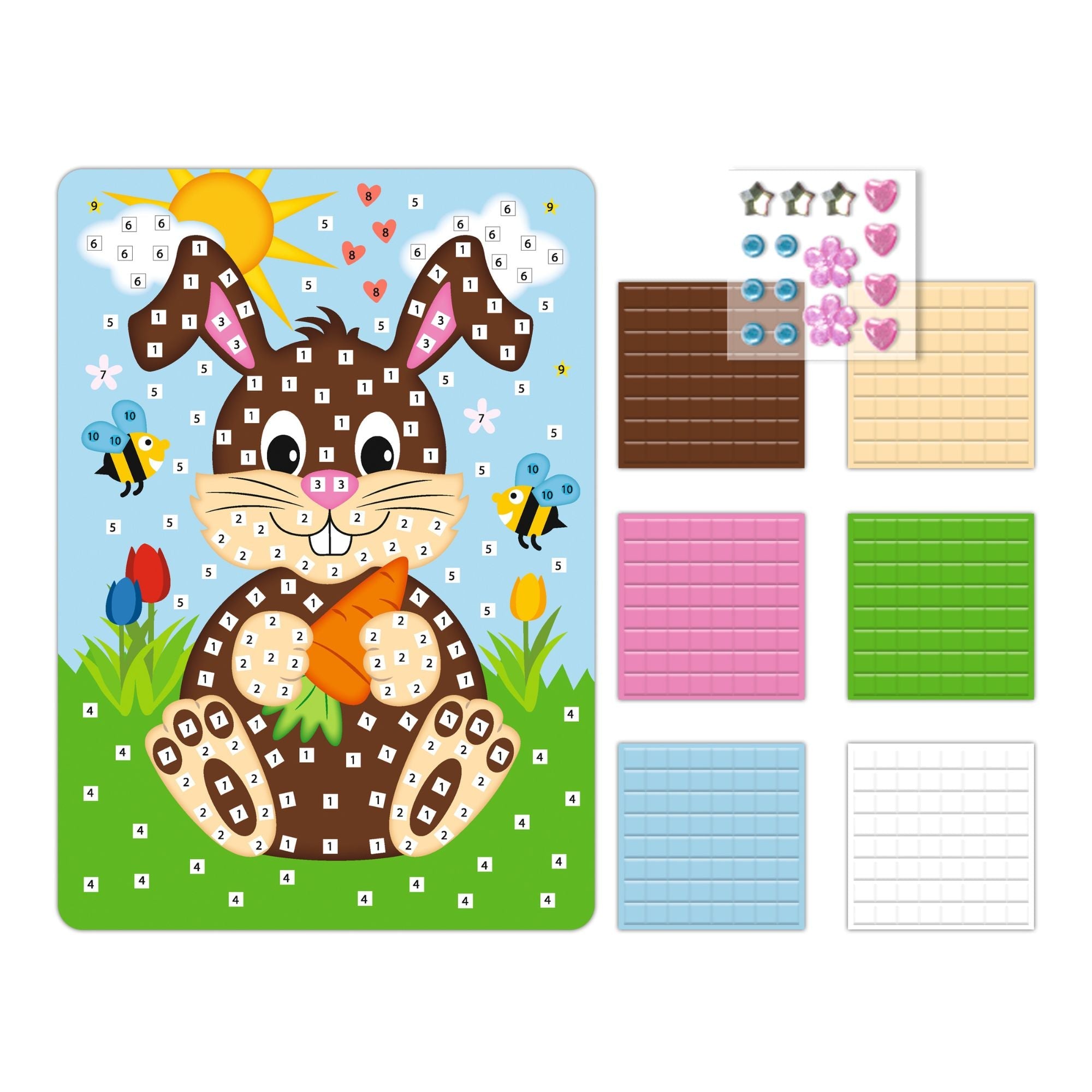 Moosgummi Mosaik "Häschen" Ursus - malmichbuntbest.com