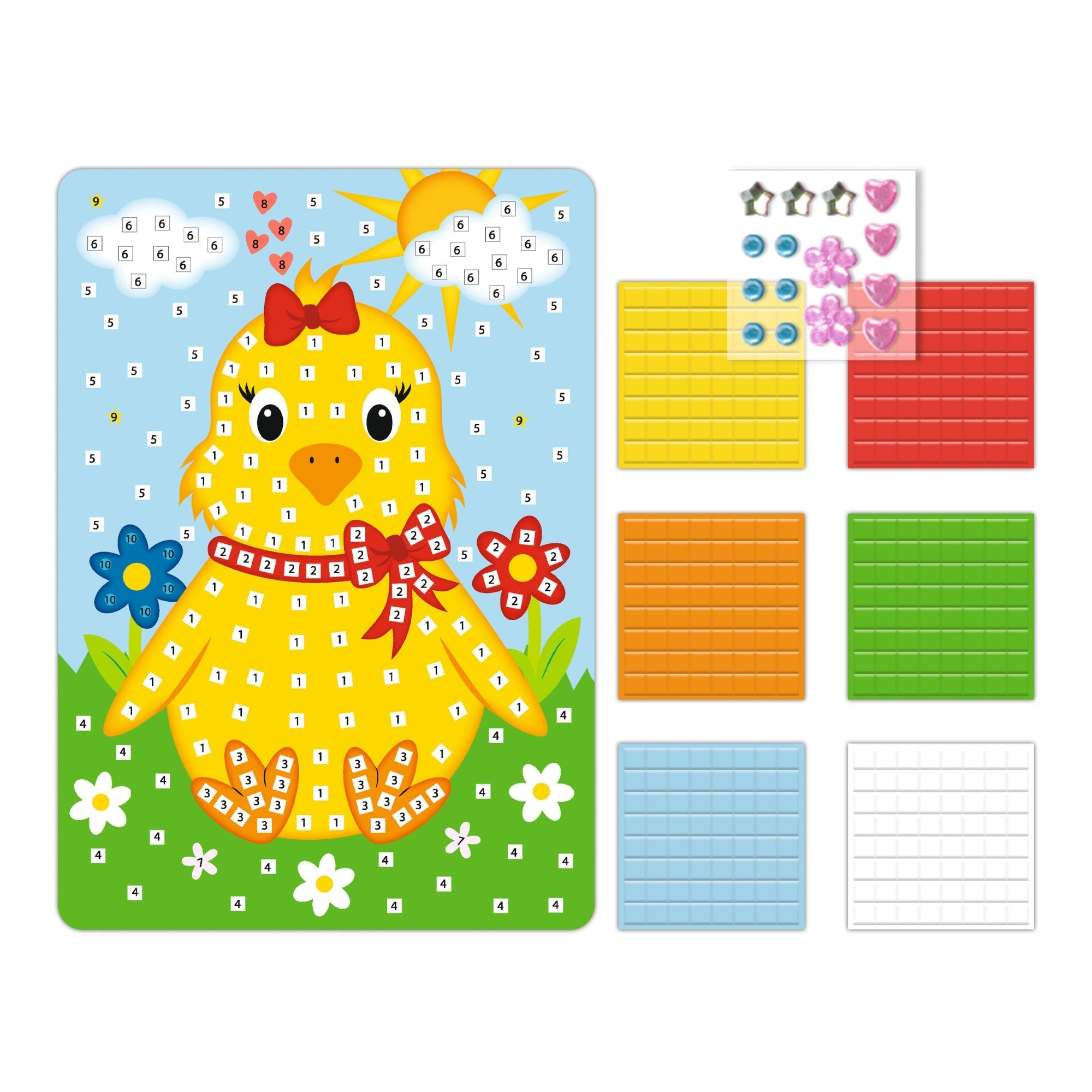 Moosgummi Mosaik "Küken" Ursus - malmichbuntbest.com
