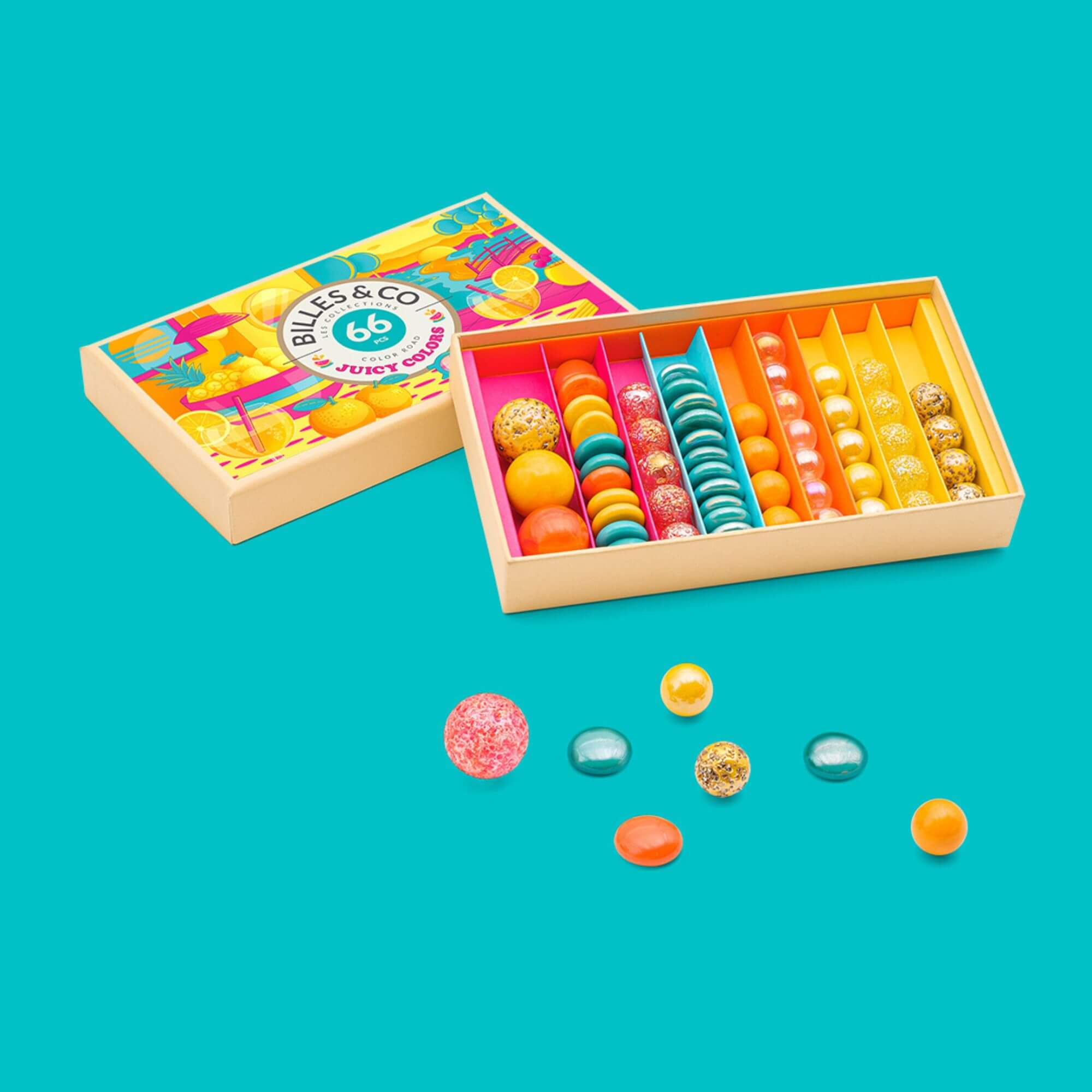 Murmel - Box Juicy Colours Billes & Co - malmichbuntbest.com