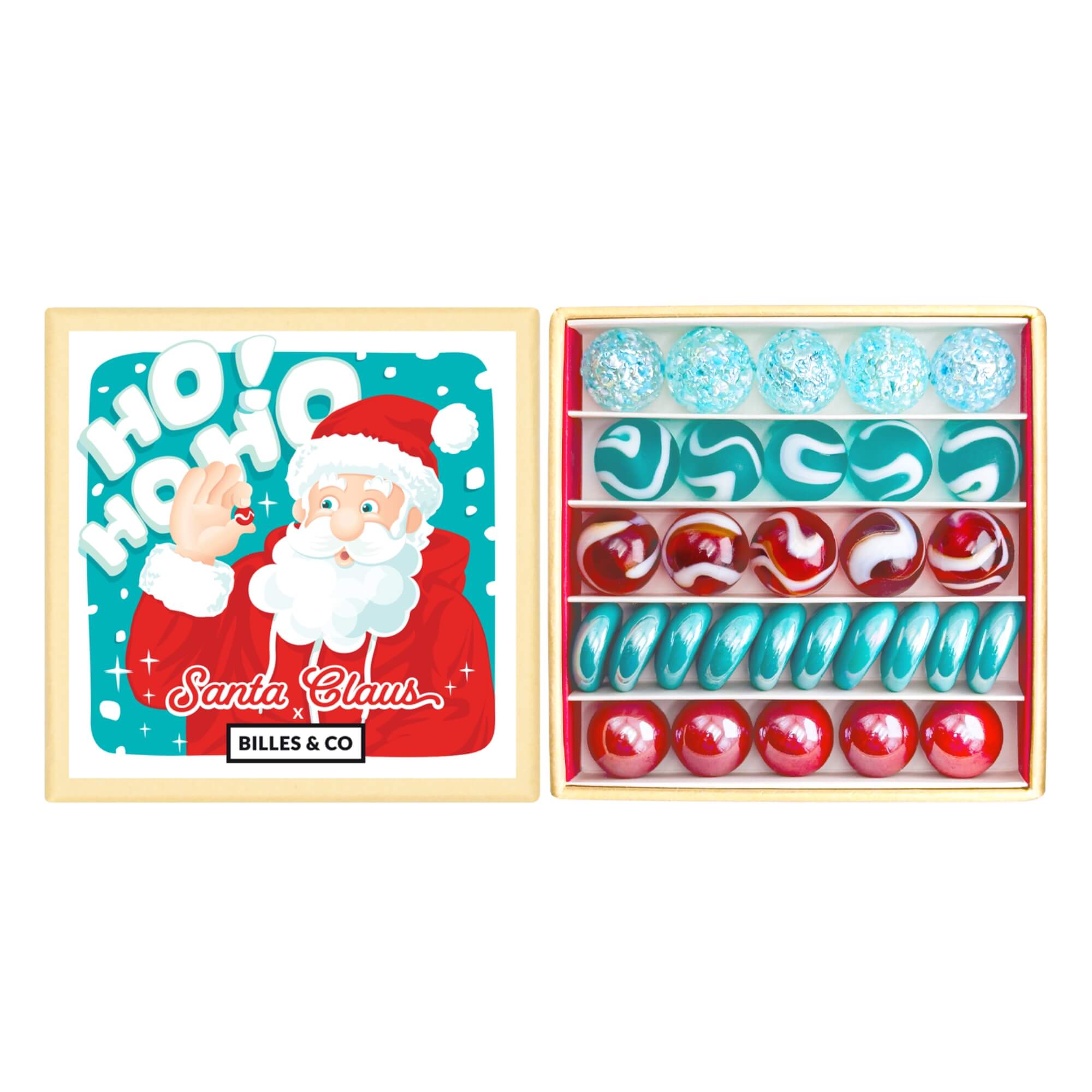 Murmeln Santa Claus Mini - Box Billes & Co - malmichbuntbest.com