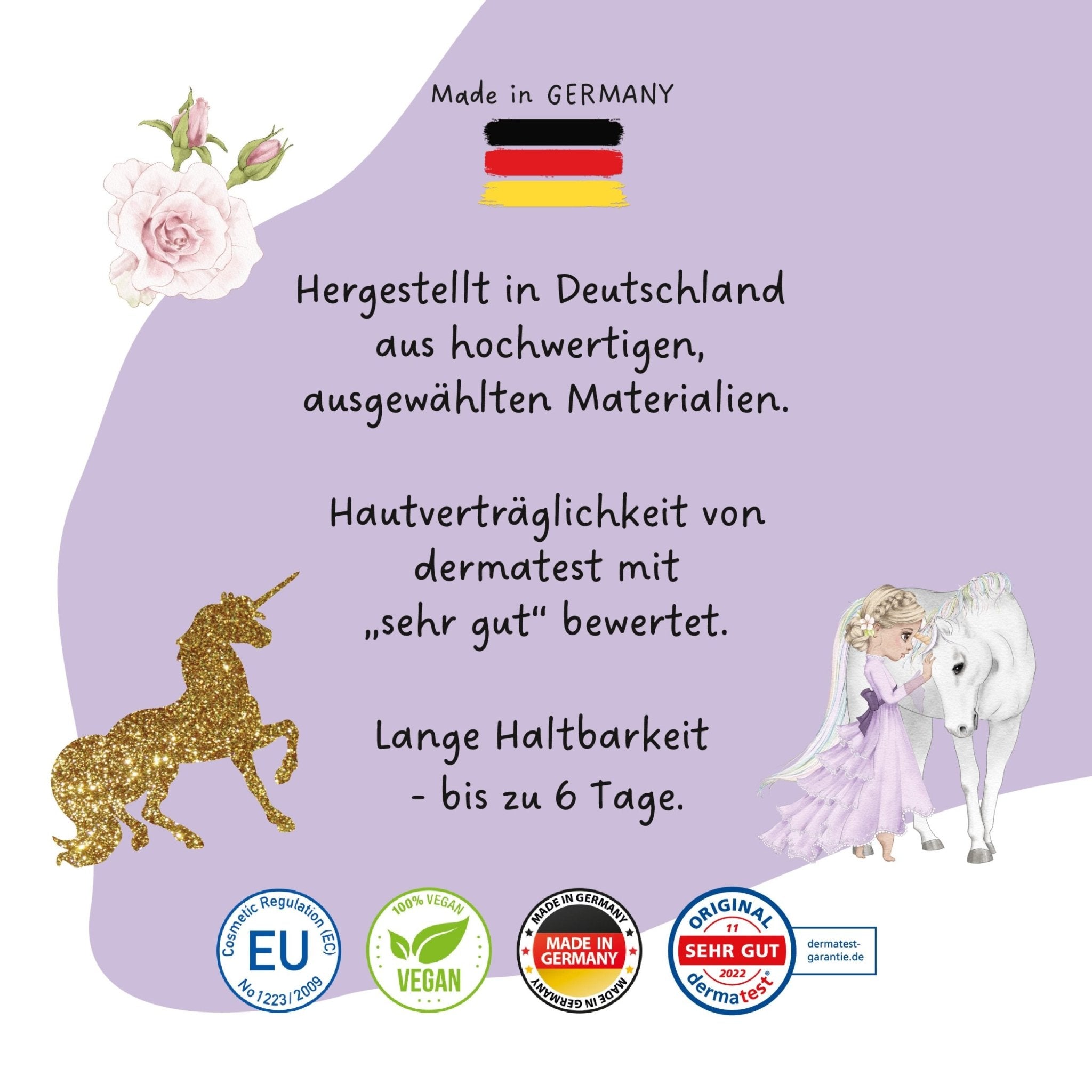 Papierdrachen Kindertattoo Metallic - Einhörner Papierdrachen - malmichbuntbest.com