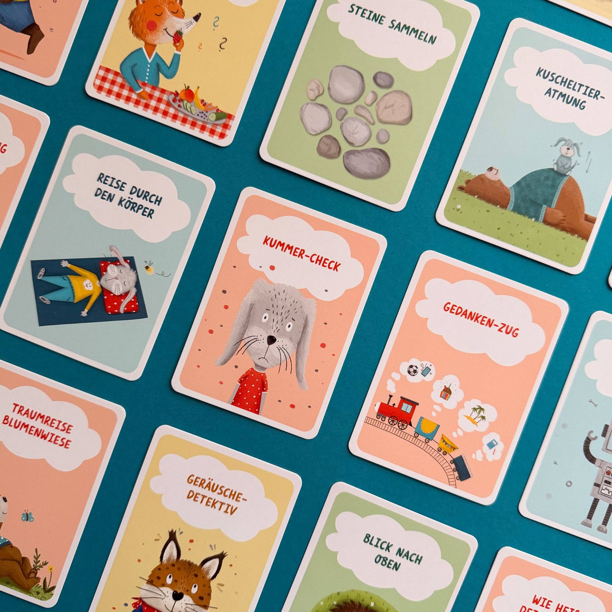 Pause im Kopf – Achtsamkeitskarten für Kinder Rüsselfuchs - malmichbuntbest.com