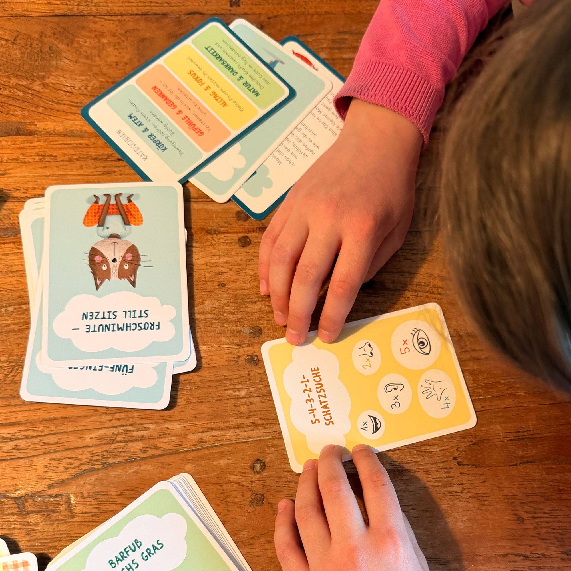 Pause im Kopf – Achtsamkeitskarten für Kinder Rüsselfuchs - malmichbuntbest.com