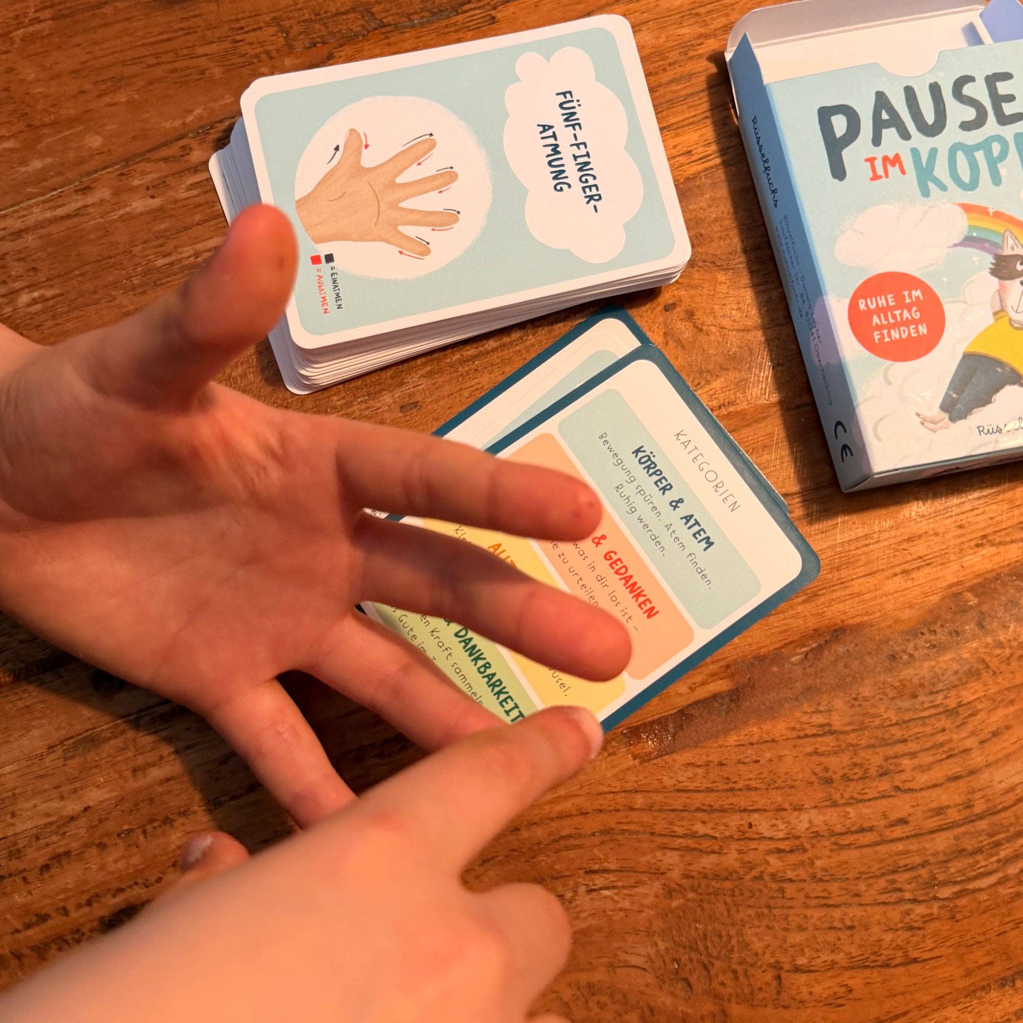 Pause im Kopf – Achtsamkeitskarten für Kinder Rüsselfuchs - malmichbuntbest.com