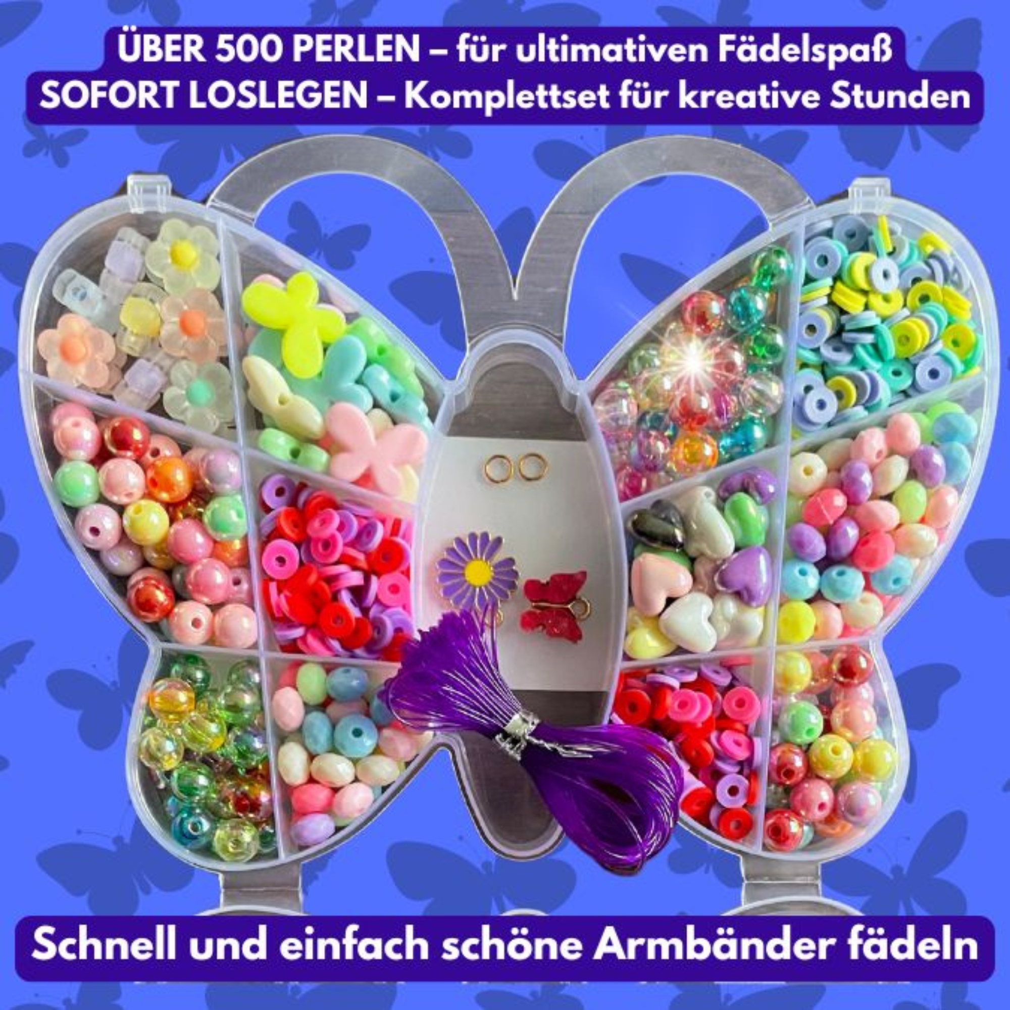 Perlenset Schmetterling TOPP Verlag - malmichbuntbest.com