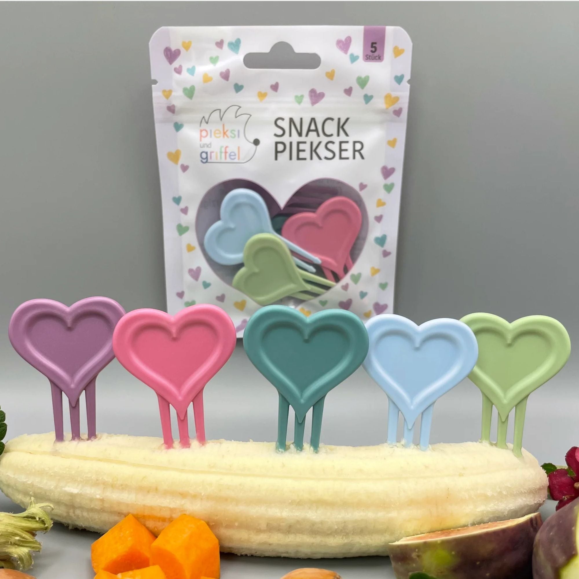 Piksi und Griffel Snack Piekser - "Love is all you need" Pieksi und Griffel - malmichbuntbest.com
