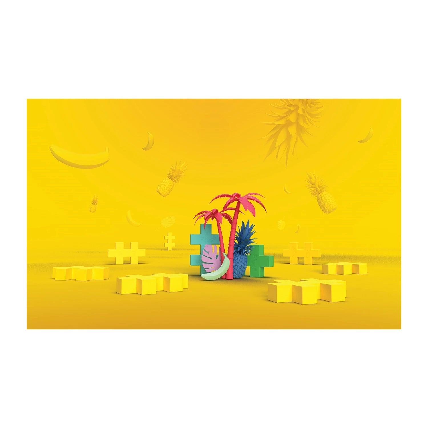 Plus - Plus 15 Kreativ Bausteine BIG Tropical Plus Plus - malmichbuntbest.com