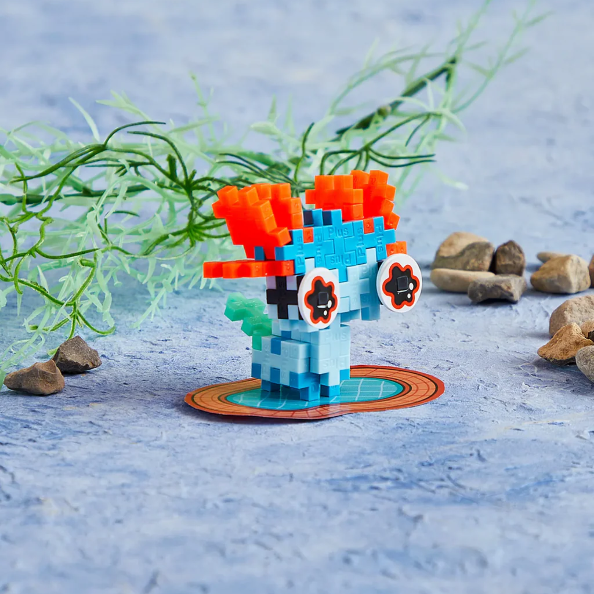 Plus - Plus Kreativ Bausteine Haustiere - Axolotl (blau) Plus Plus - malmichbuntbest.com