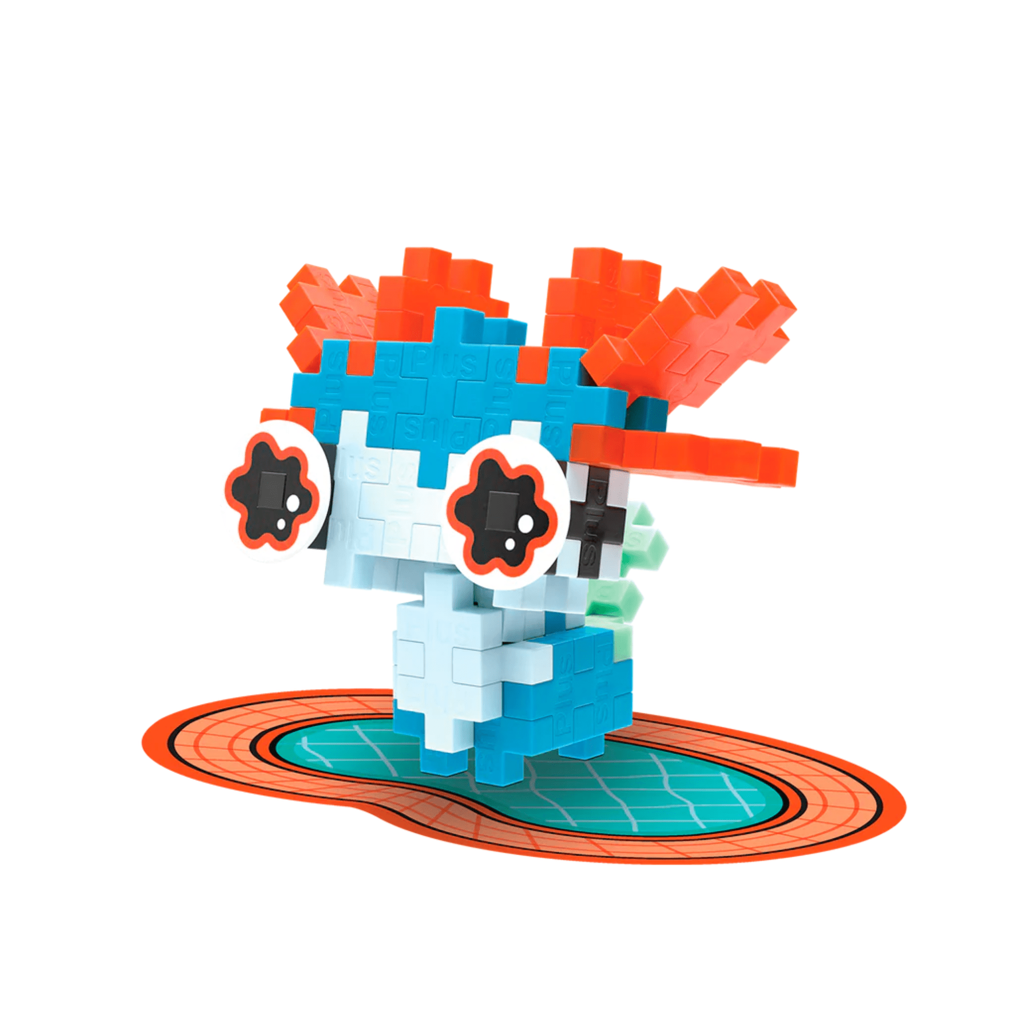 Plus - Plus Kreativ Bausteine Haustiere - Axolotl (blau) Plus Plus - malmichbuntbest.com