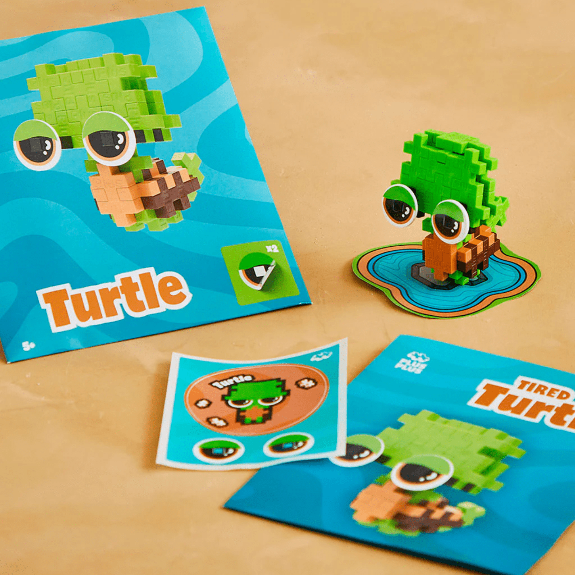 Plus - Plus Kreativ Bausteine Haustiere - Schildkröte Plus Plus - malmichbuntbest.com