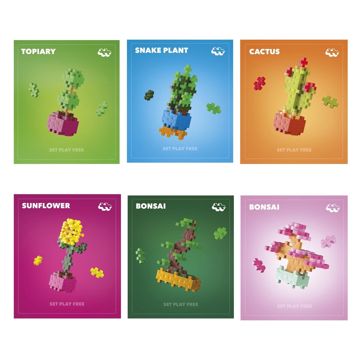 Plus - Plus Kreativ Bausteine Pflanzen Kaktus (Calm Cactus) Plus Plus - malmichbuntbest.com