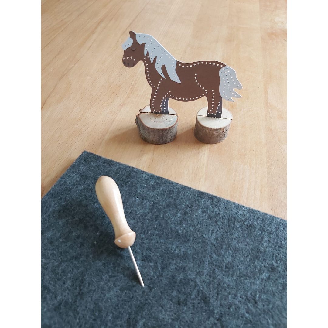 Prickeln für Kinder - Prickelset Pferde & Ponys Familienmomente - malmichbuntbest.com