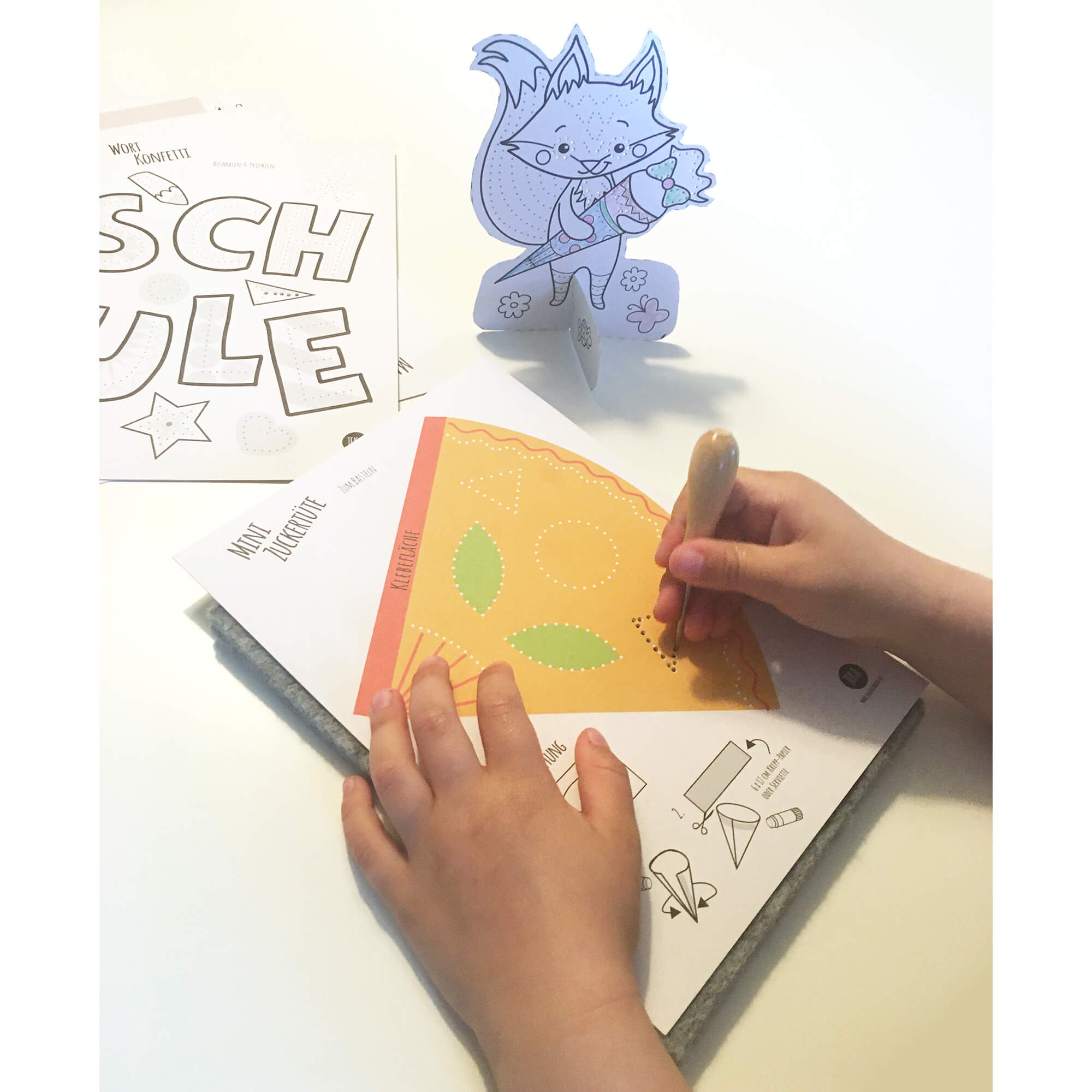 Prickeln Schulanfang - Prickelset Jeka - malmichbuntbest.com
