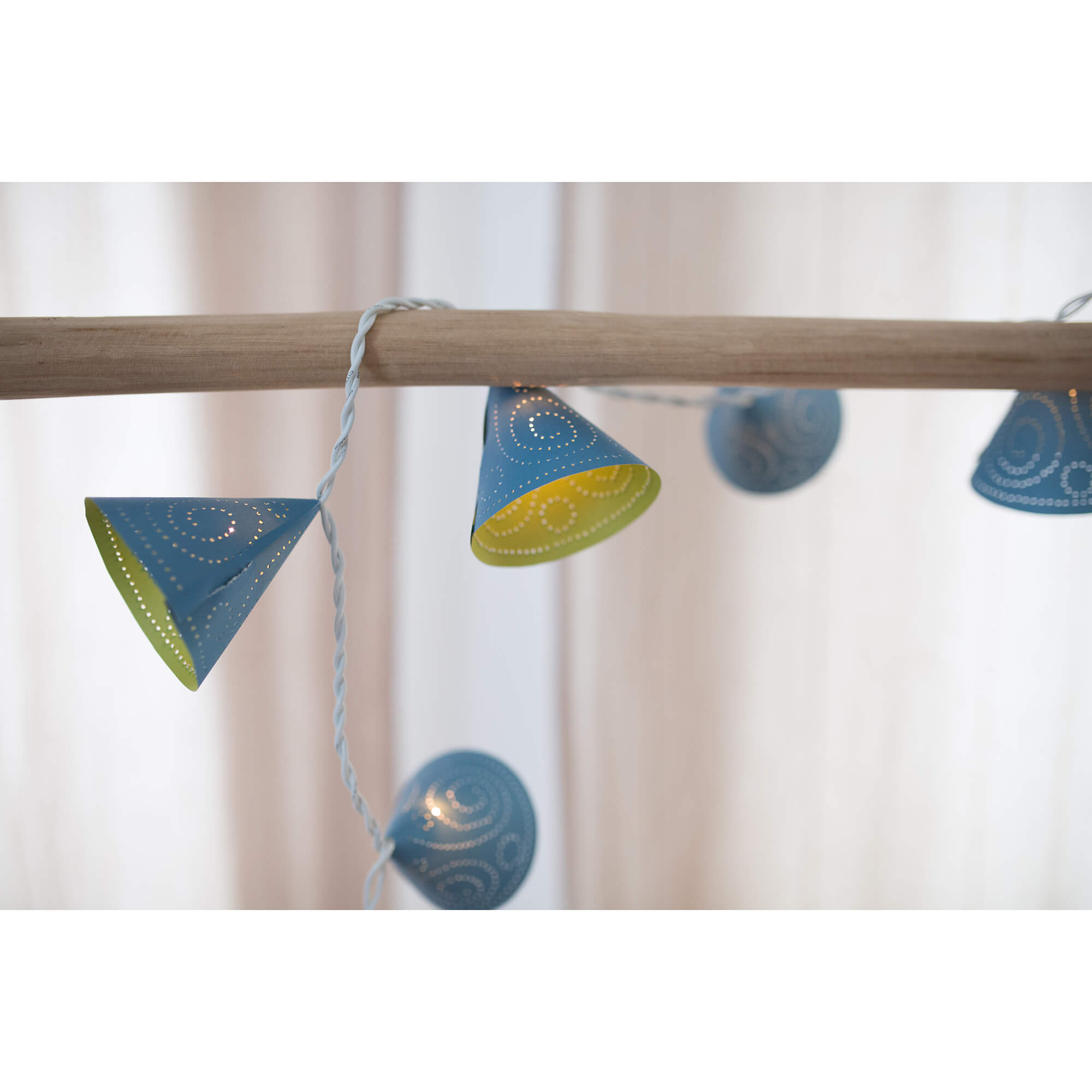 Prickelset Lichterkette Blau - Kegel Familienmomente - malmichbuntbest.com