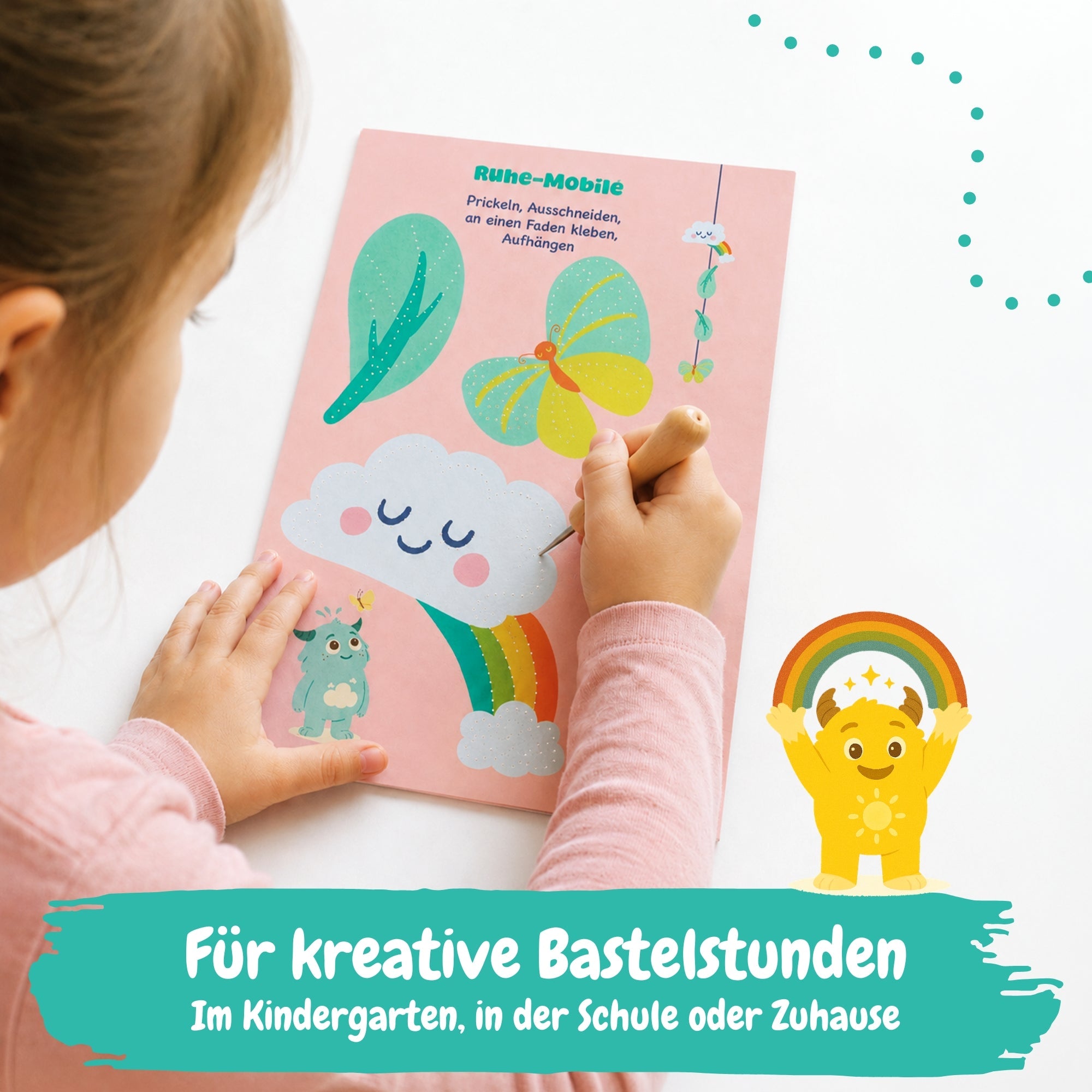 Prickelset Mutmachbande mit 10 Vorlagen Jeka - malmichbuntbest.com