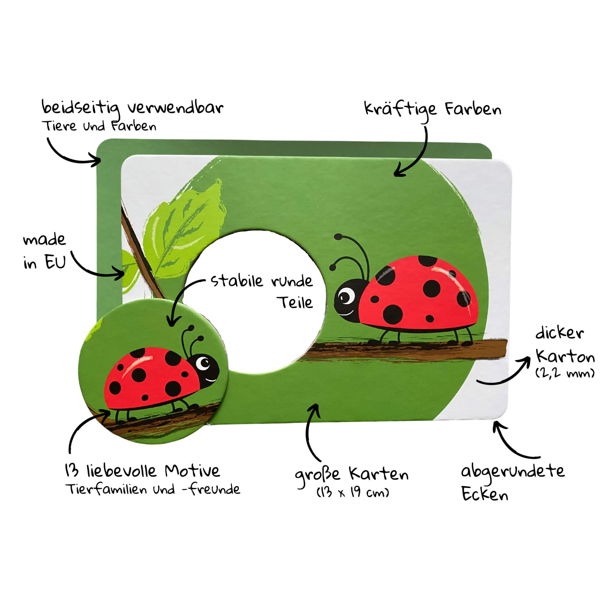 Puzzle - Karten (ab 16 Monate) HANNIline - malmichbuntbest.com