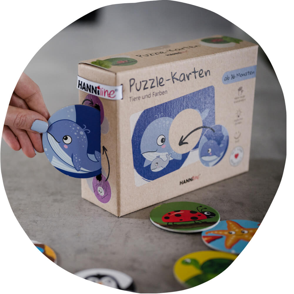 Puzzle - Karten (ab 16 Monate) HANNIline - malmichbuntbest.com