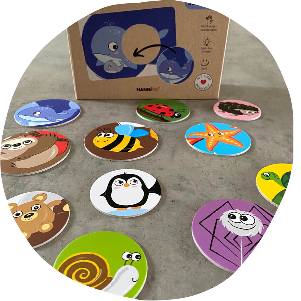 Puzzle - Karten (ab 16 Monate) HANNIline - malmichbuntbest.com