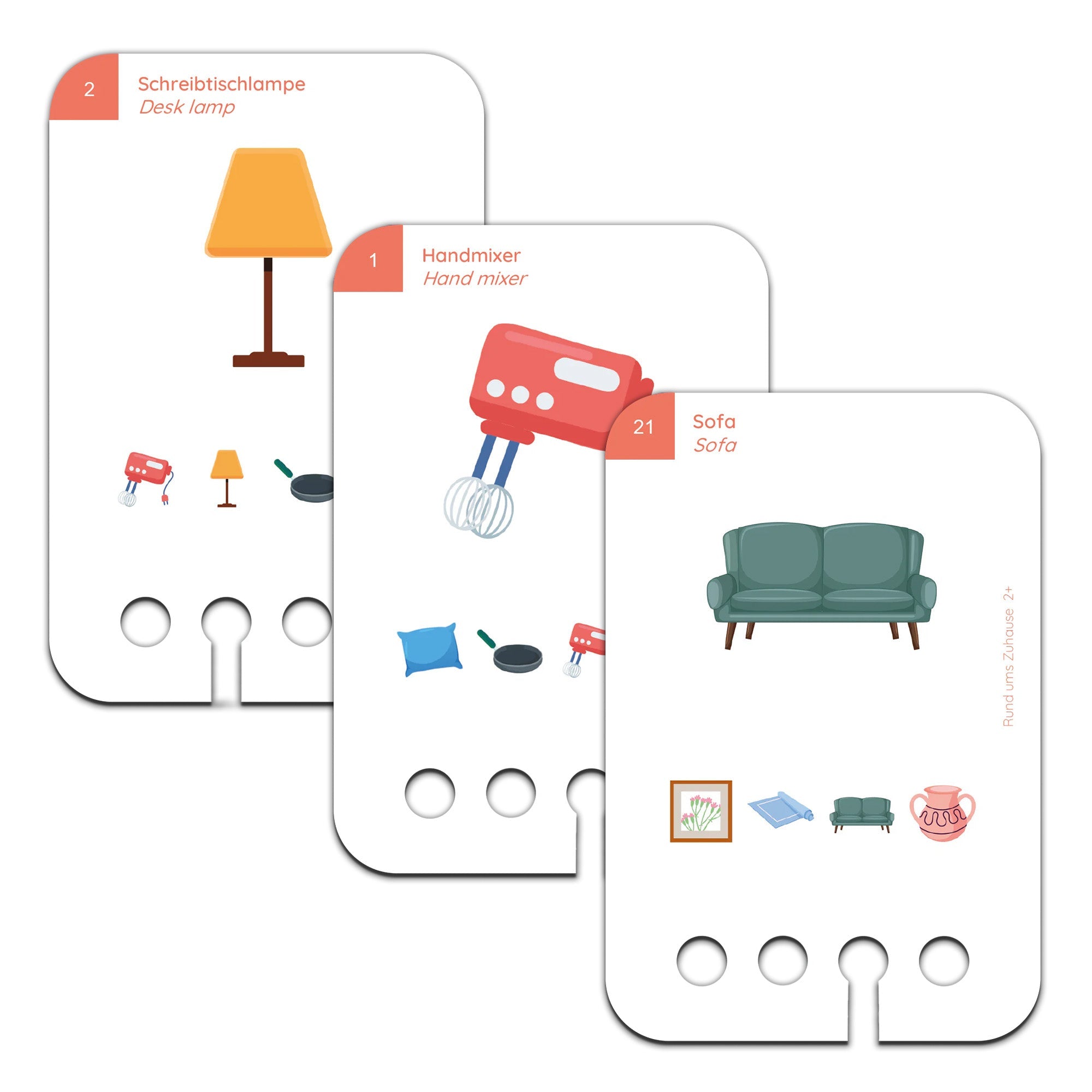 Rund um Zuhause - Übungen für den Lochkasten Lernspielverlag - malmichbuntbest.com