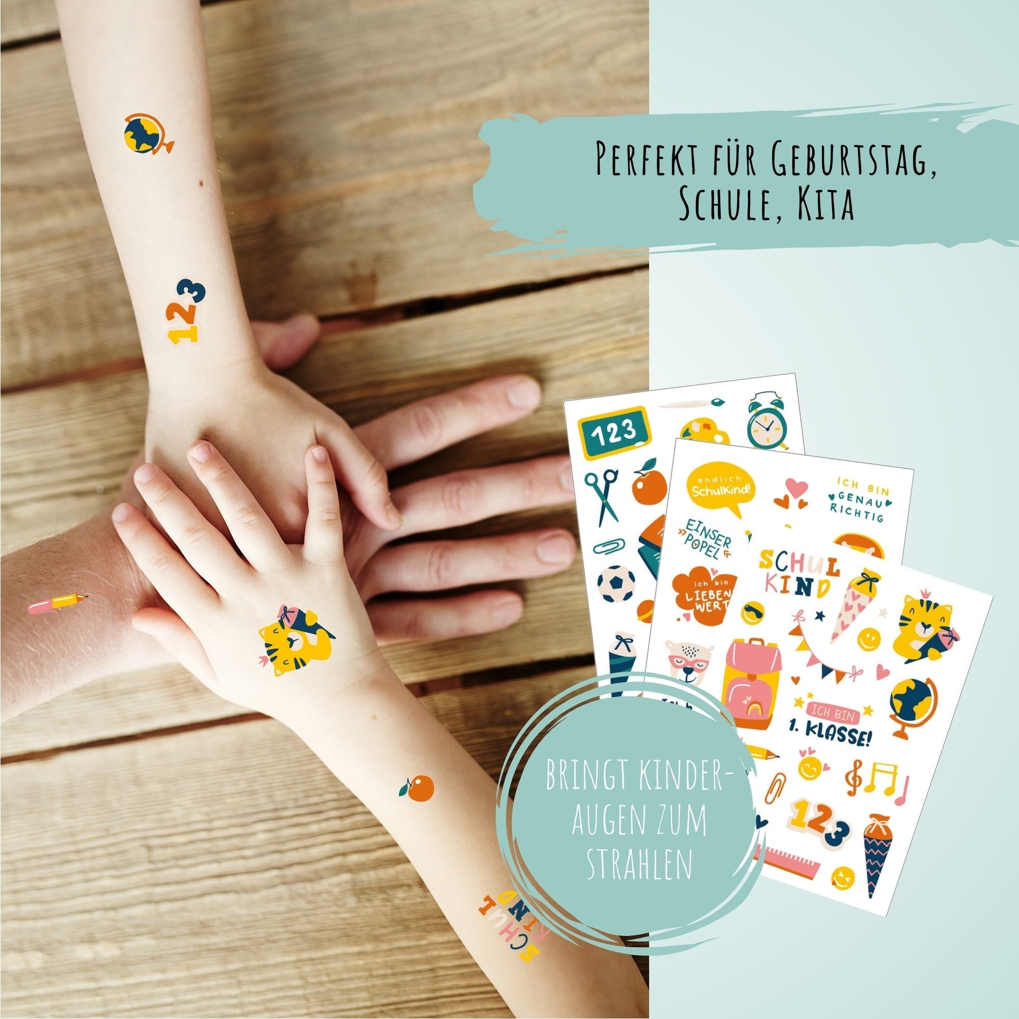 Schulanfang Kindertattoos Jeka - malmichbuntbest.com