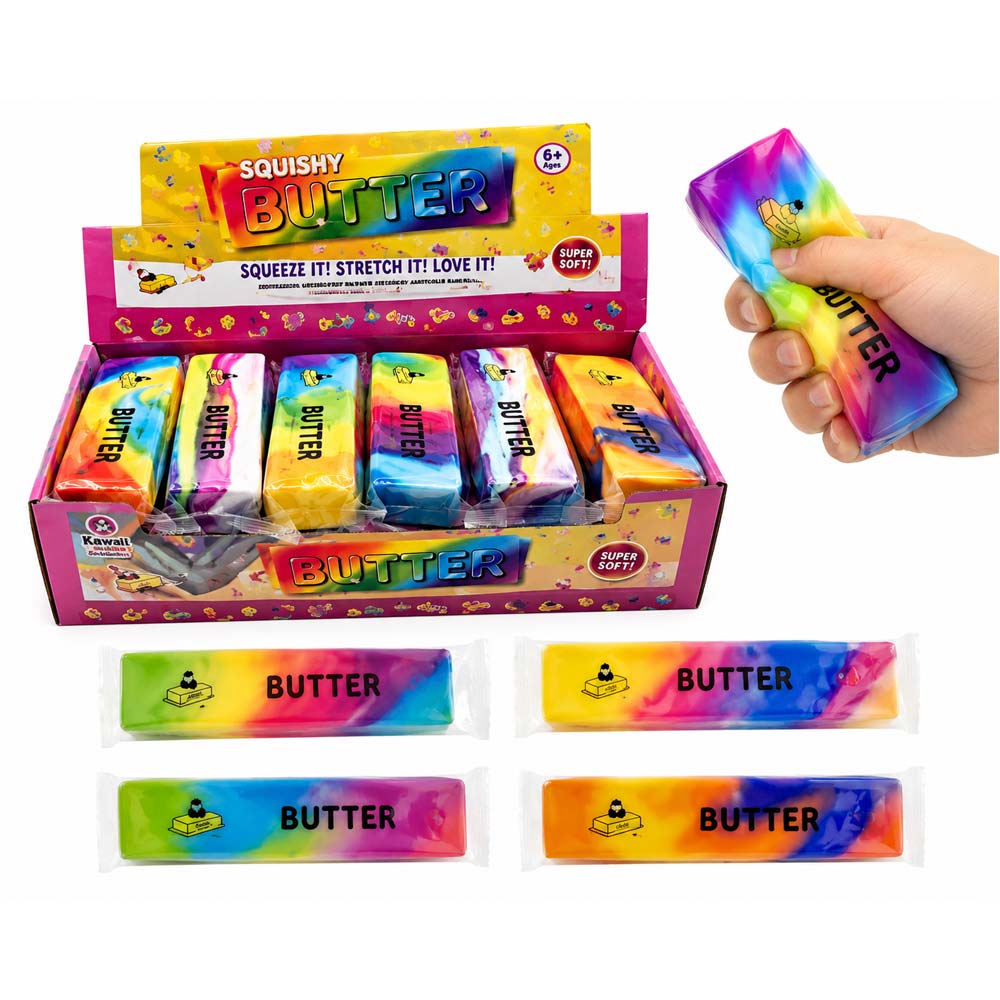 Squishy Rainbow Butter - 14cm OBILO - malmichbuntbest.com