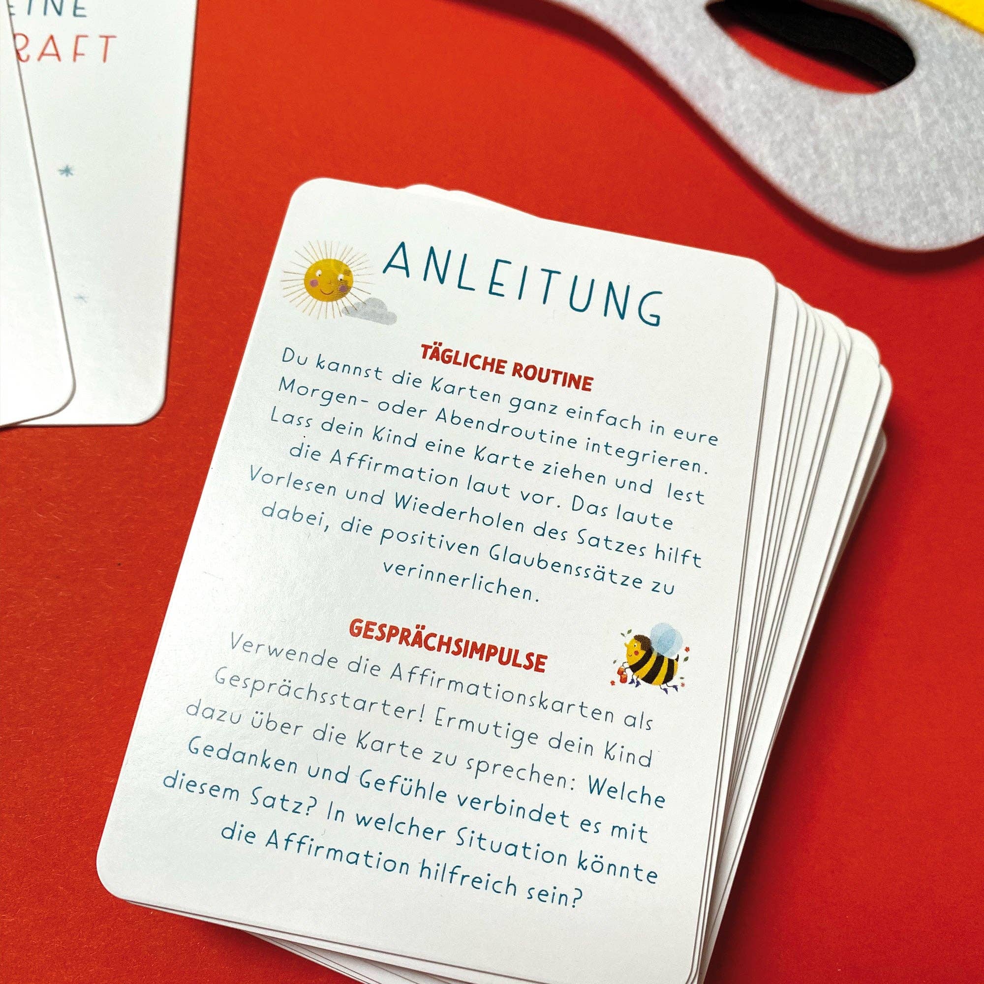 Starke Gedanken – Affirmationskarten für Kinder Rüsselfuchs - malmichbuntbest.com