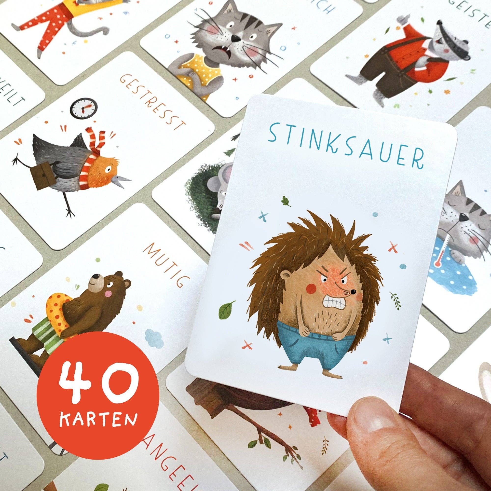 Starke Gefühle – Gefühlskarten für Kinder Rüsselfuchs - malmichbuntbest.com
