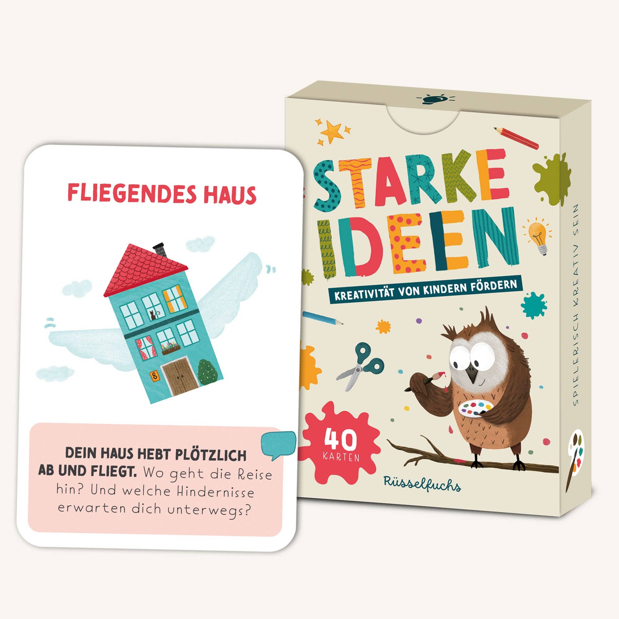 Starke Ideen – Kreativitätskarten für Kinder Rüsselfuchs - malmichbuntbest.com