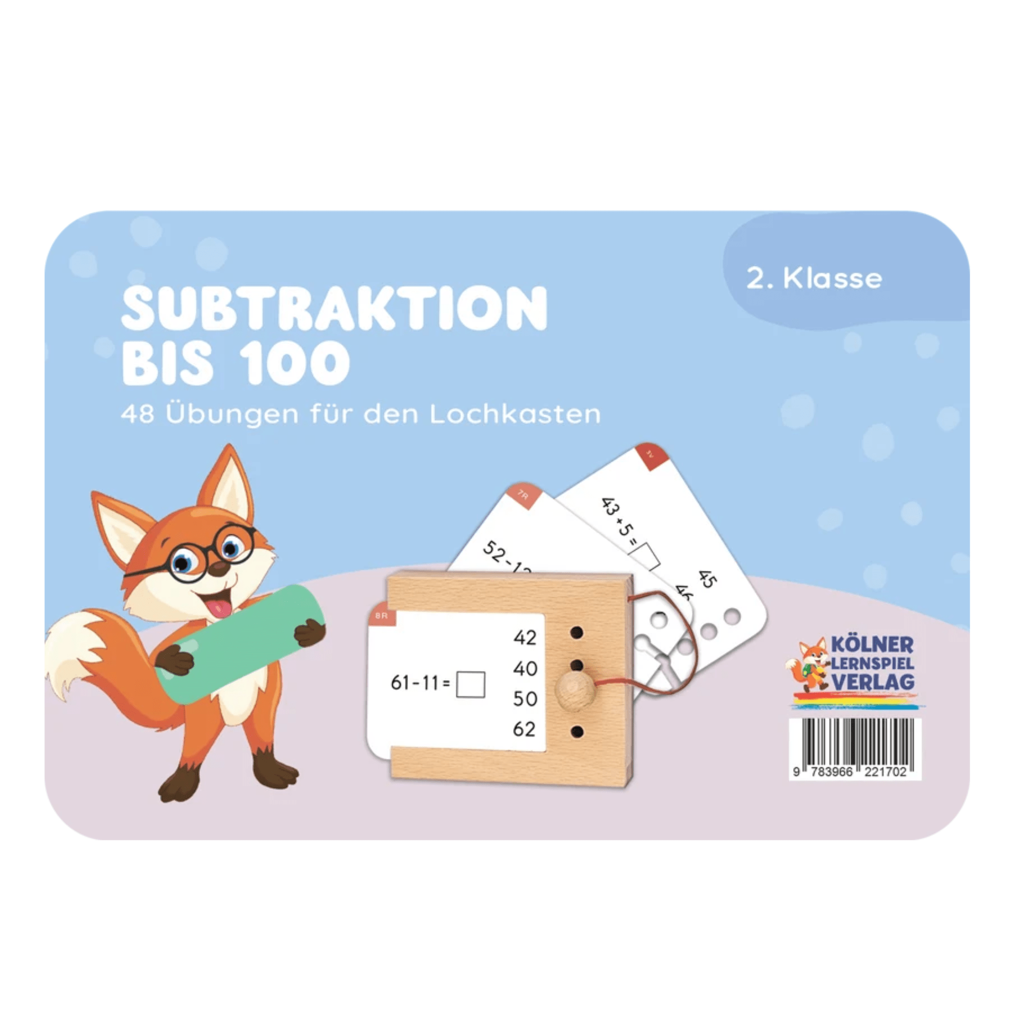 Subtraktion bis 100 - Übungen für den Lochkasten Lernspielverlag - malmichbuntbest.com