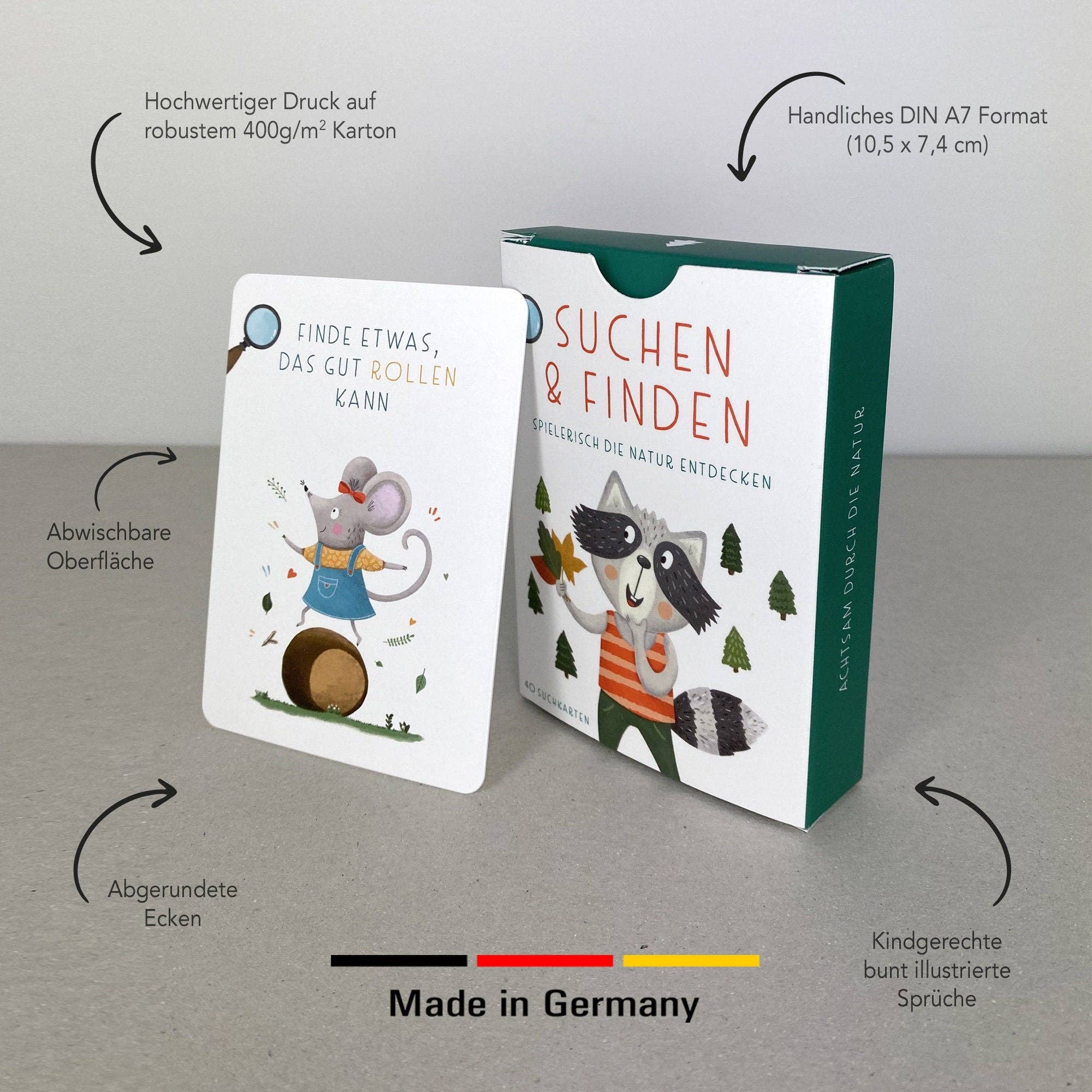 Suchen & Finden – Entdeckerkarten für Kinder Rüsselfuchs - malmichbuntbest.com