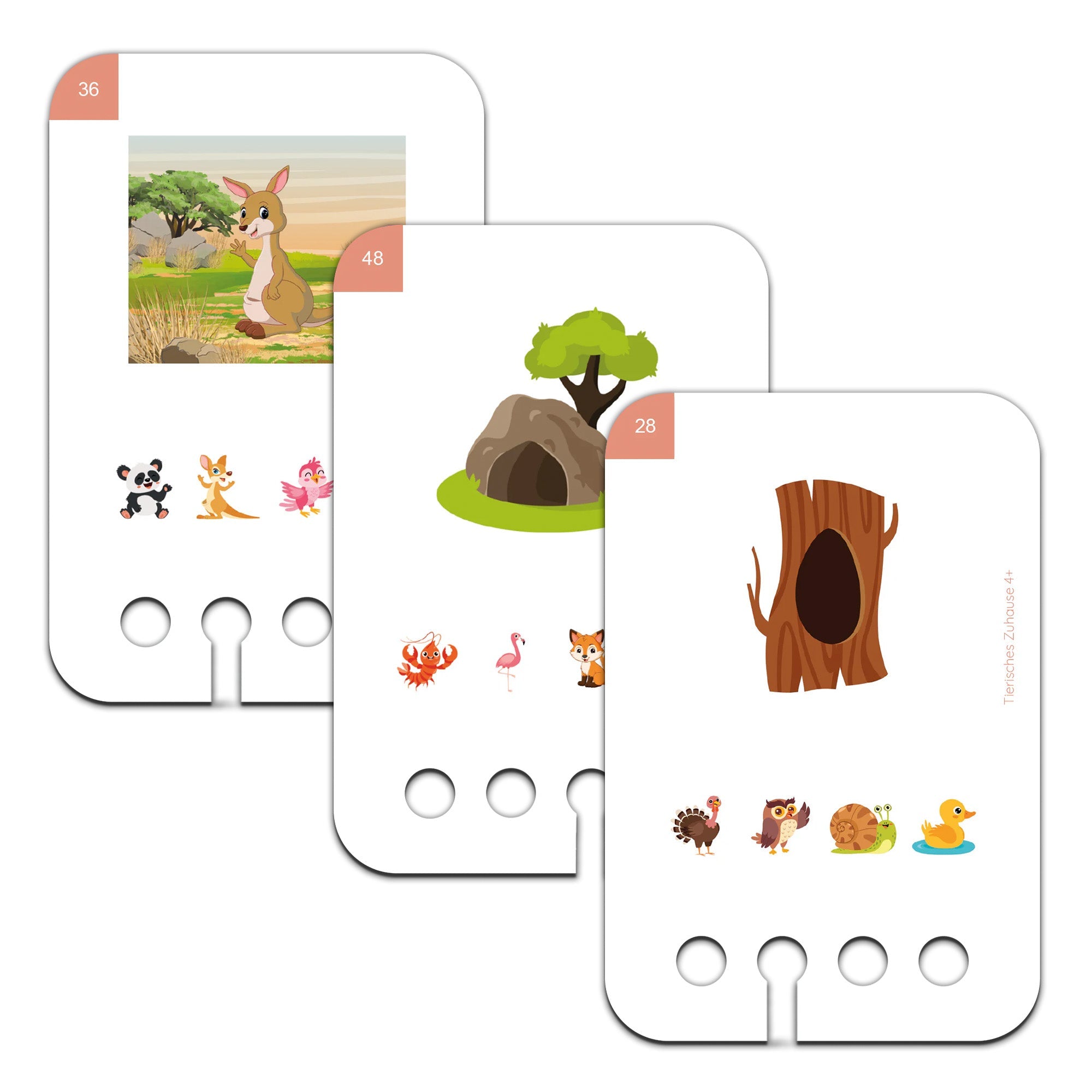 Tierisches Zuhause - Übungen für den Lochkasten Lernspielverlag - malmichbuntbest.com