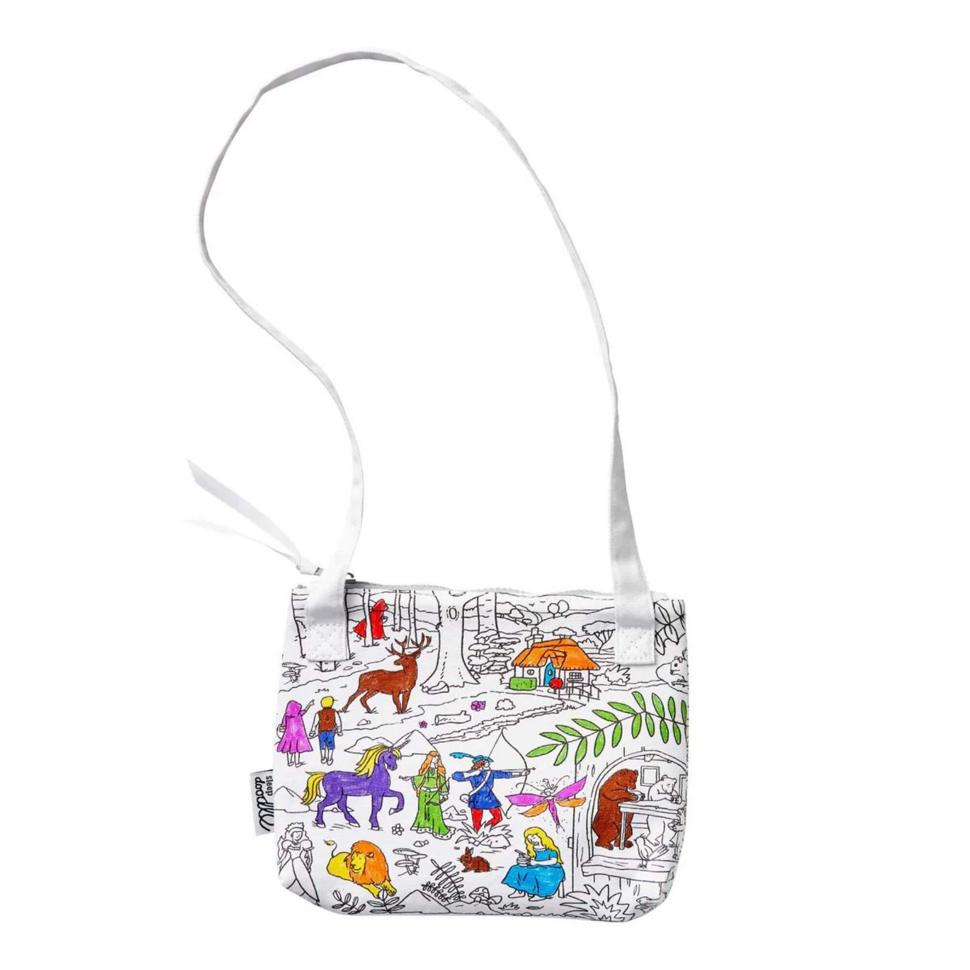 Umhängetasche zum Ausmalen Märchen EatSleepDoddle - malmichbuntbest.com