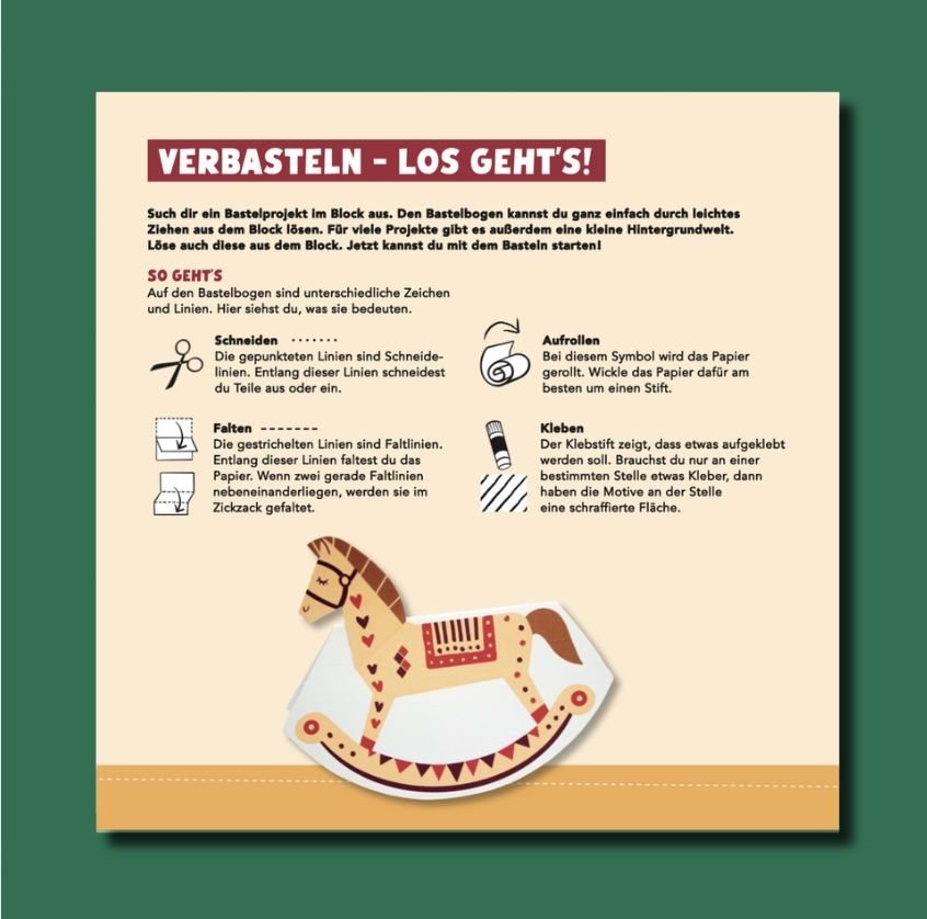 Verbastelblock für kreative Kids - Frohe Weihnachten TOPP Verlag - malmichbuntbest.com