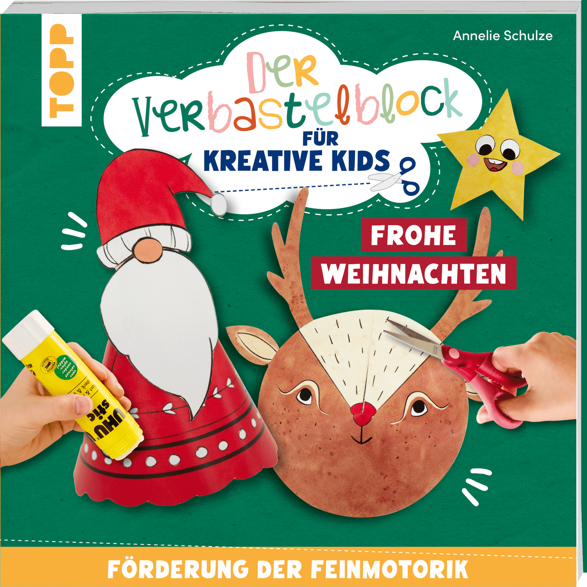 Verbastelblock für kreative Kids - Frohe Weihnachten TOPP Verlag - malmichbuntbest.com