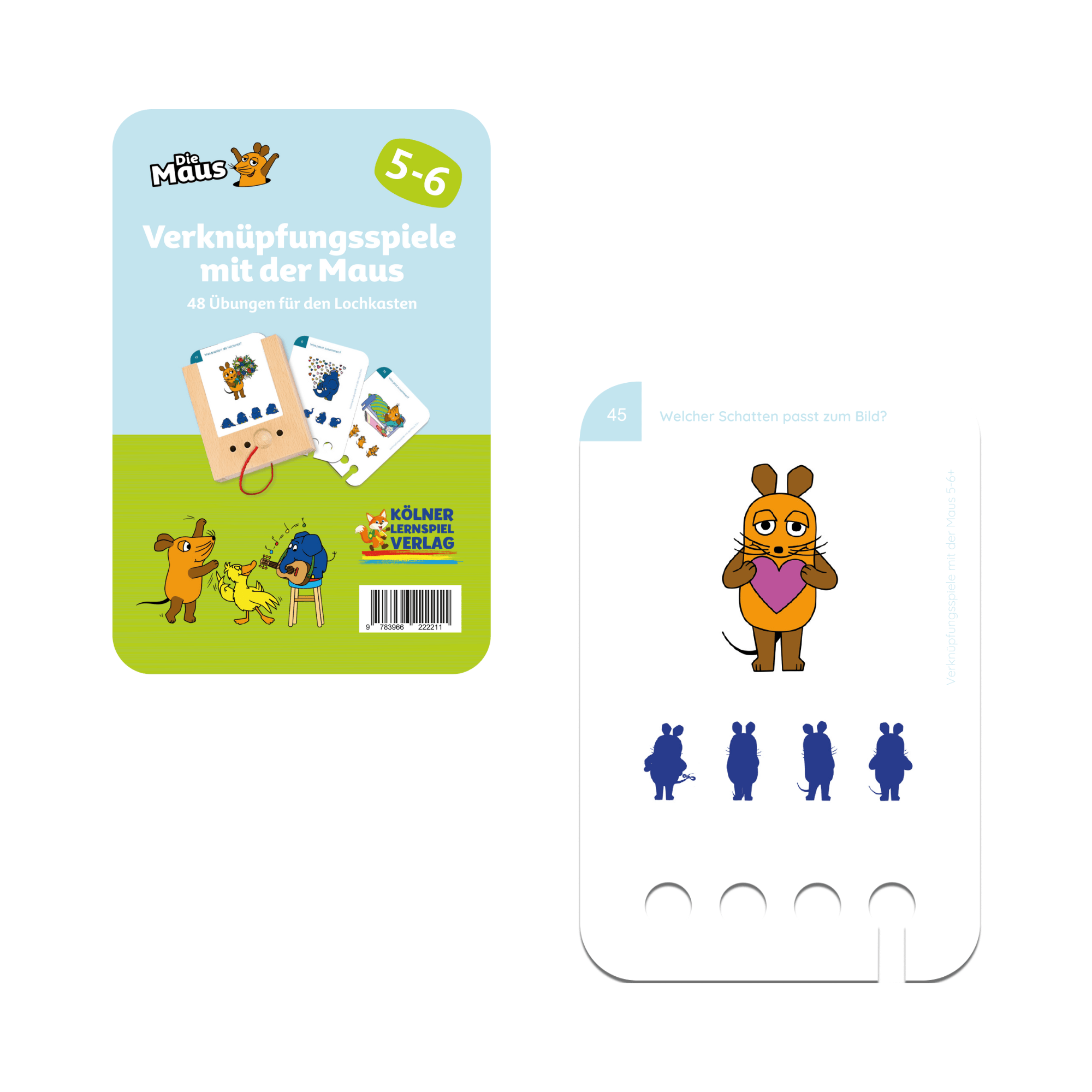 Verknüpfungsspiele mit der Maus 5 - 6+ - Übungen für den Lochkasten Lernspielverlag - malmichbuntbest.com