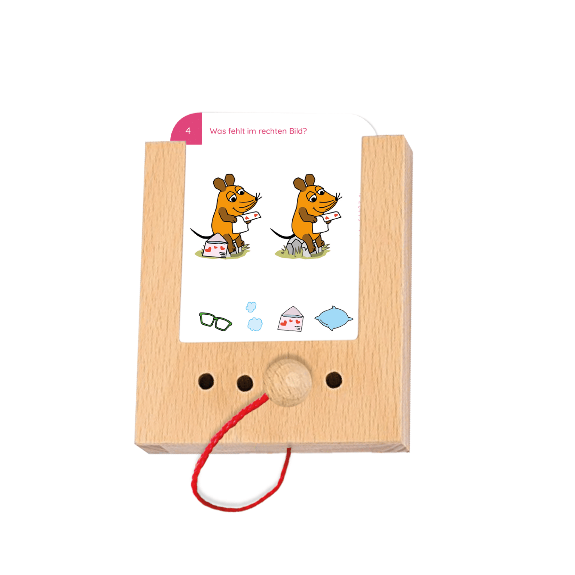 Was fehlt? mit der Maus 3 - 4+ - Übungen für den Lochkasten Lernspielverlag - malmichbuntbest.com