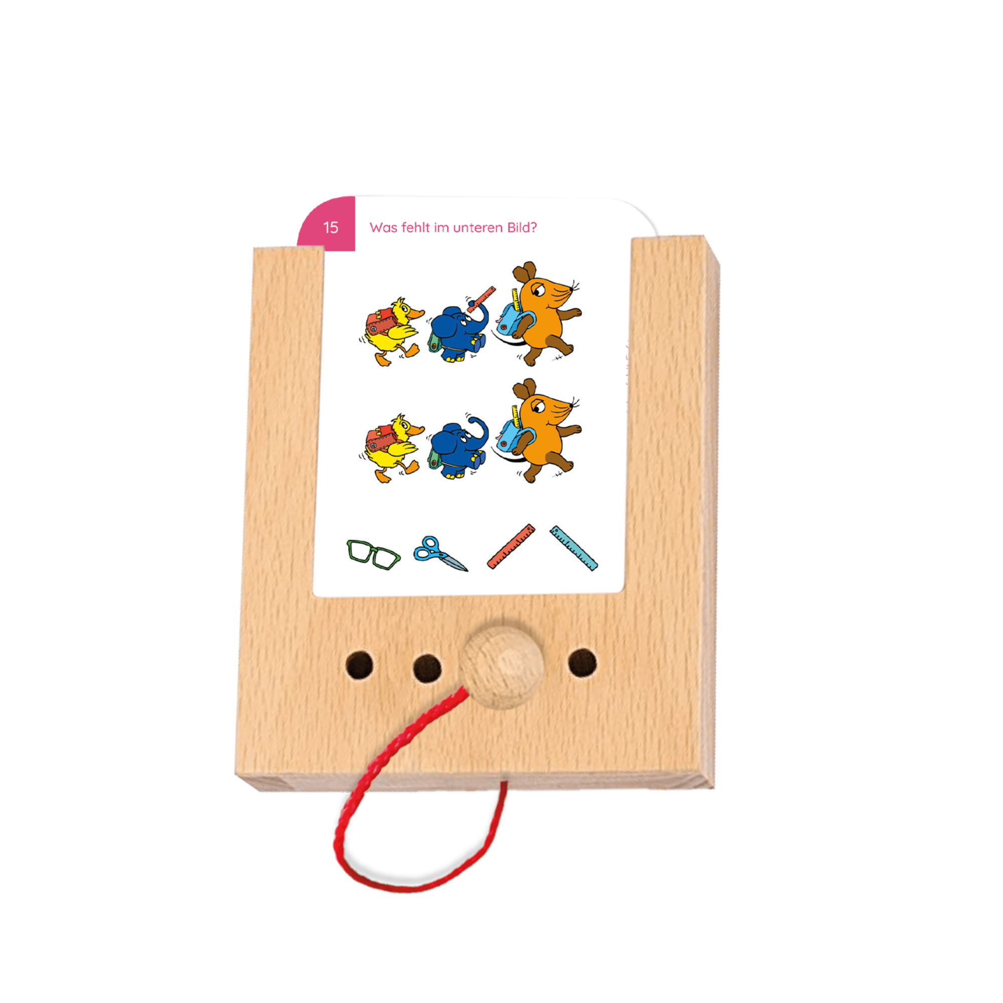 Was fehlt? mit der Maus 5 - 6+ - Übungen für den Lochkasten Lernspielverlag - malmichbuntbest.com