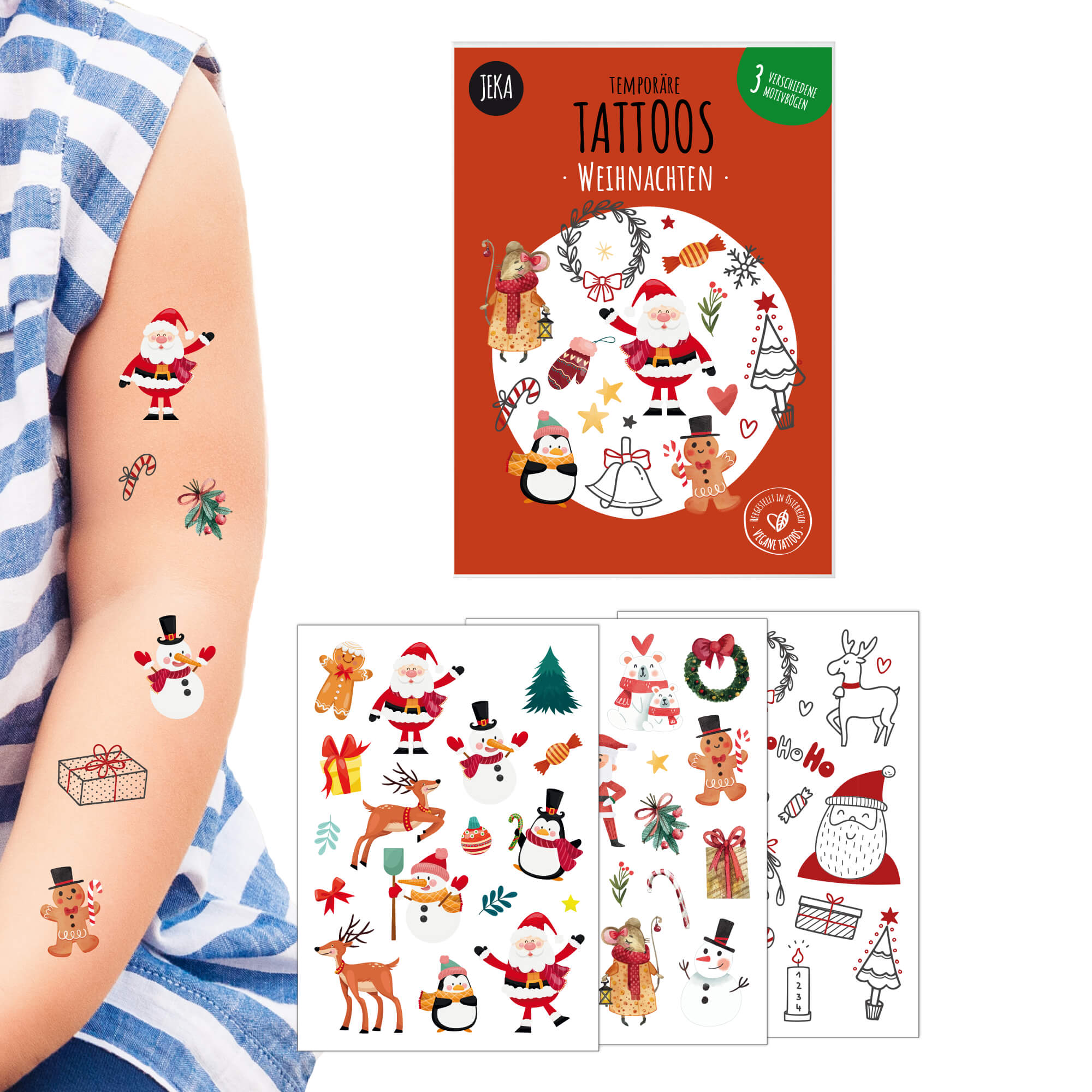 Weihnachten Kindertattoos Jeka - malmichbuntbest.com